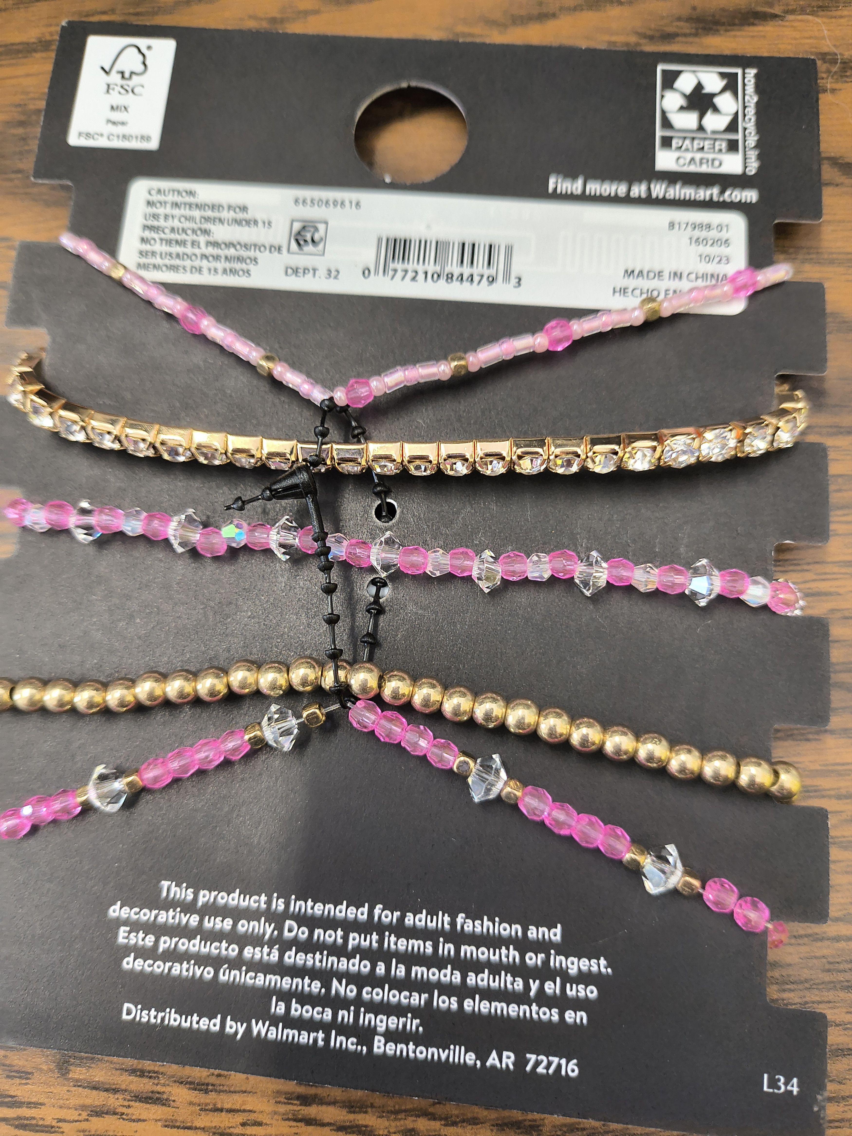 Walmart Set of 5 No Boundaries assorted bracelets Size ONE SIZE - 3 Thumbnail