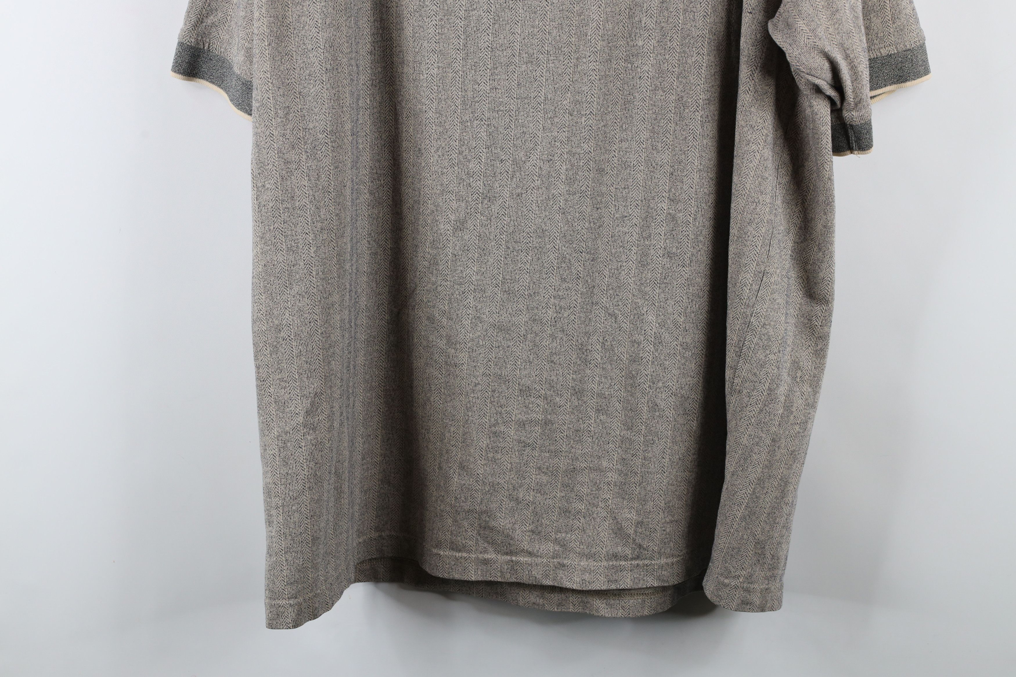 Vintage Vintage 90s Streetwear Herringbone Collared Polo Shirt Size US XL / EU 56 / 4 - 10 Thumbnail