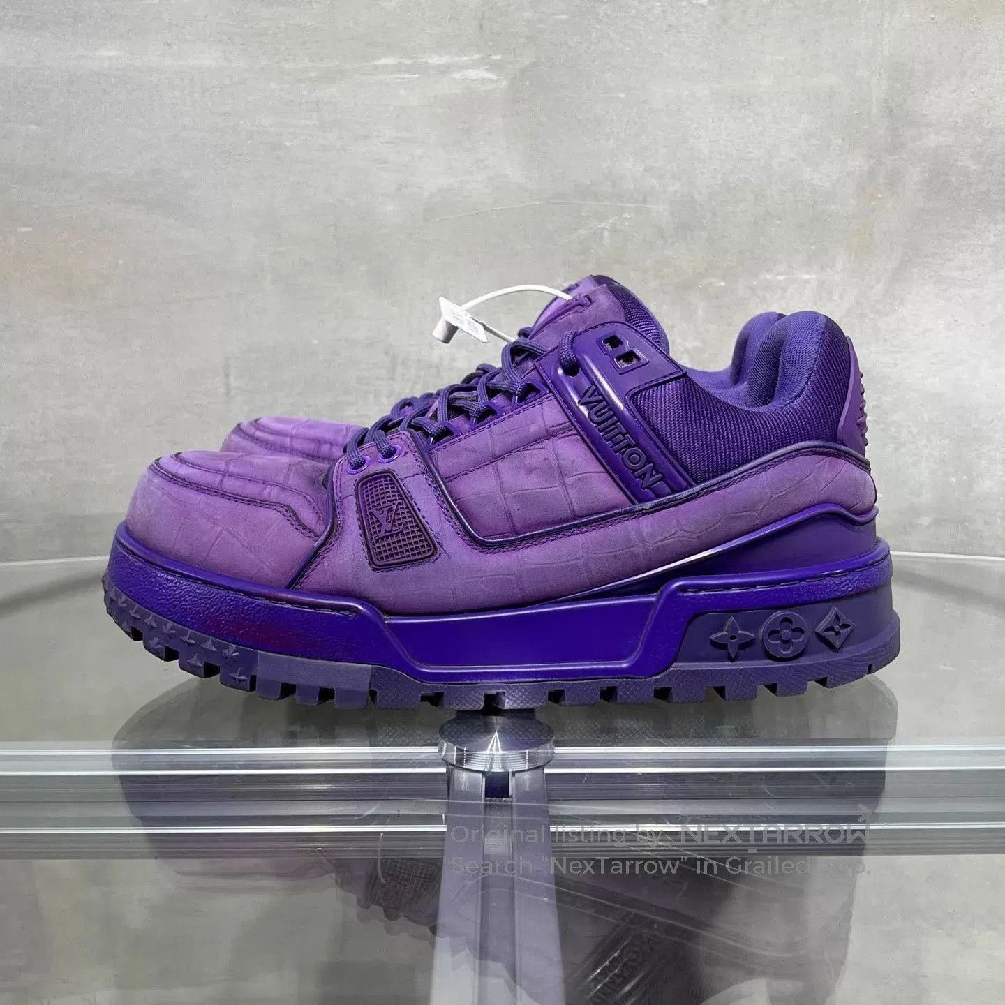 Louis Vuitton Purple High-Top Sneakers Size 7.5. Size US 7.5 / EU 40-41 - 3 Thumbnail