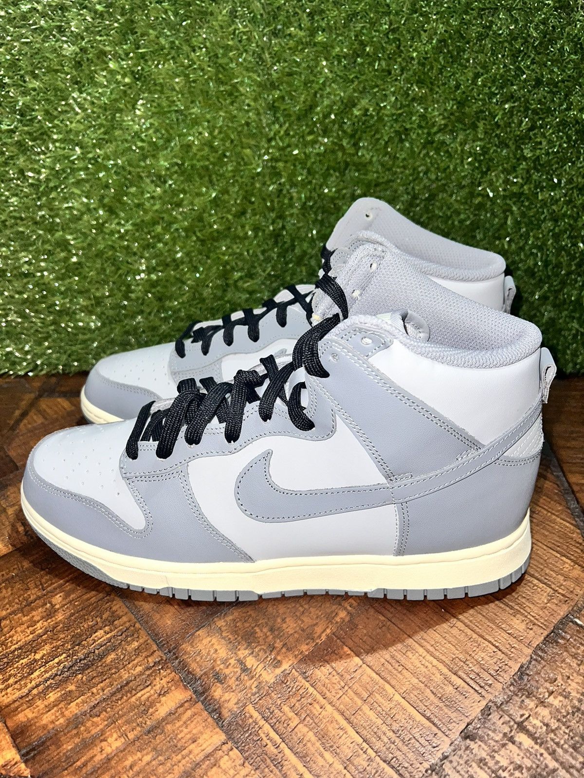 image of Nike Dunk Shoes in Grey, Men's (Size 10.5)