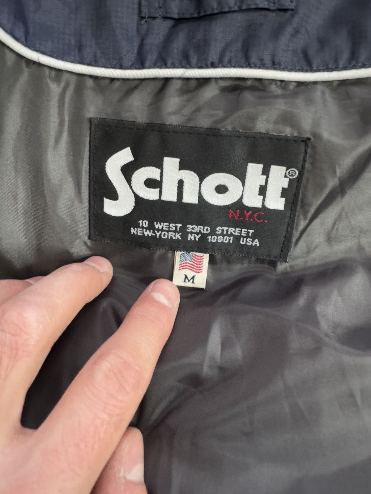 Schott × Vintage Vintage Schott N.Y.C USA Snow Ski Outdoor Puffer Down Jacket Size US M / EU 48-50 / 2 - 10 Thumbnail