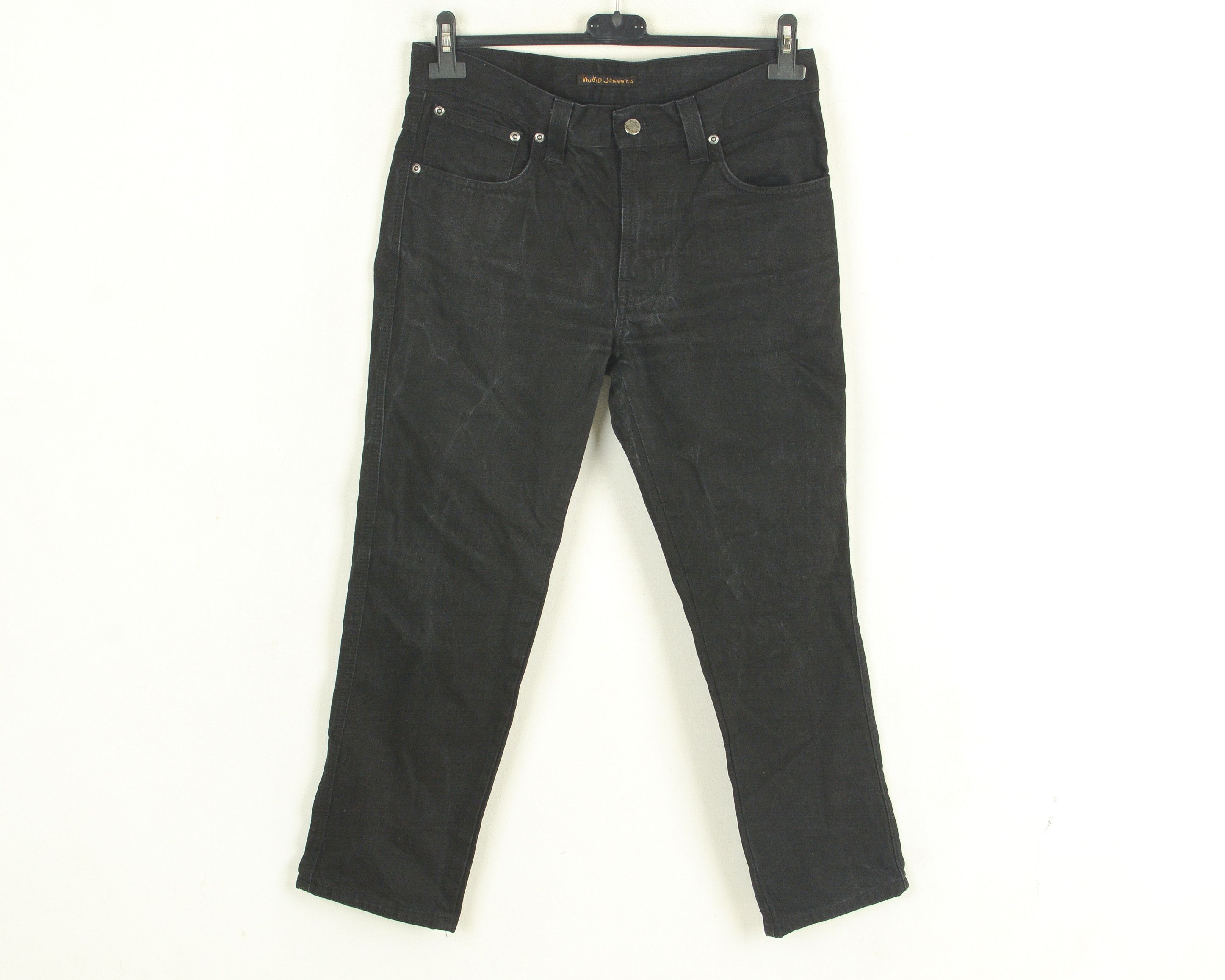 Nudie Jeans Slim Jim Black Twill W32 Slim Straight Fit Denim Dry Reg Size US 32 / EU 48 - 1 Thumbnail