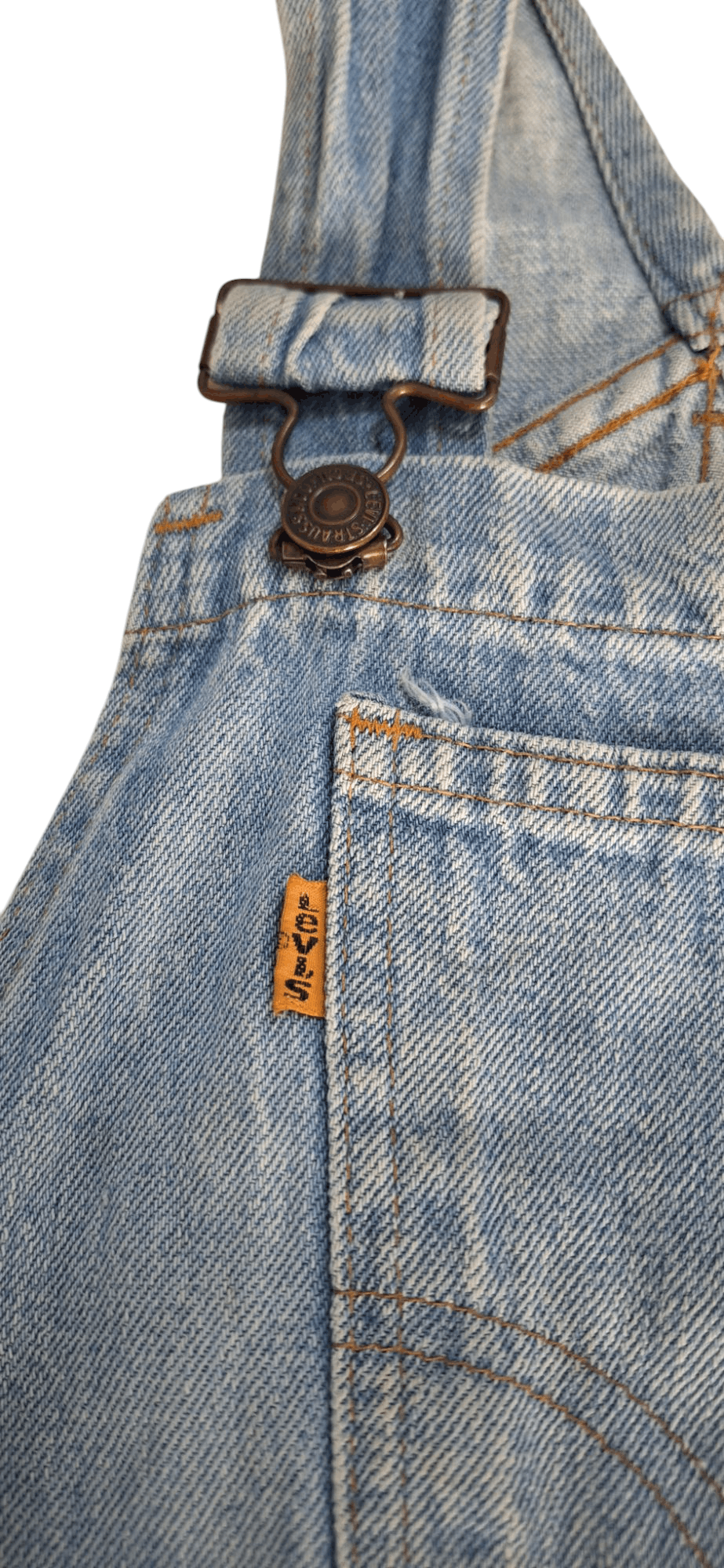 Levi's × Levi's Vintage Clothing Vintage Levis Orange Tab Talon Zipper Flare Overalls Size US 28 / EU 44 - 3 Thumbnail