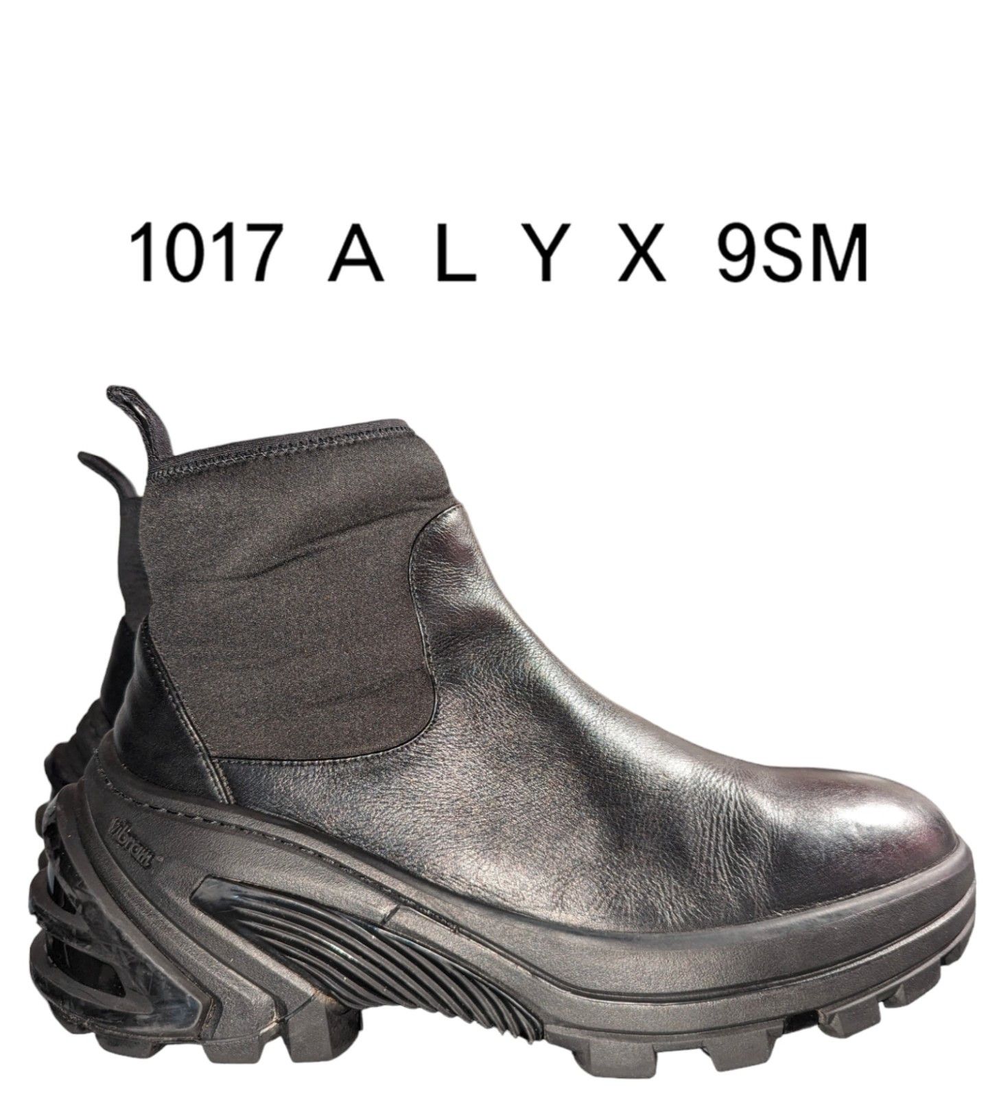 image of 1017 Alyx 9Sm Leather Mid Boot in Black, Men's (Size 11)