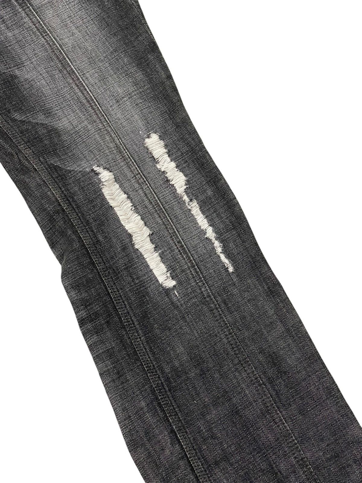 Japanese Brand Flare Jeans Nicole Club Faded Distress Boot Cut 8🟦8 Size US 33 - 7 Thumbnail