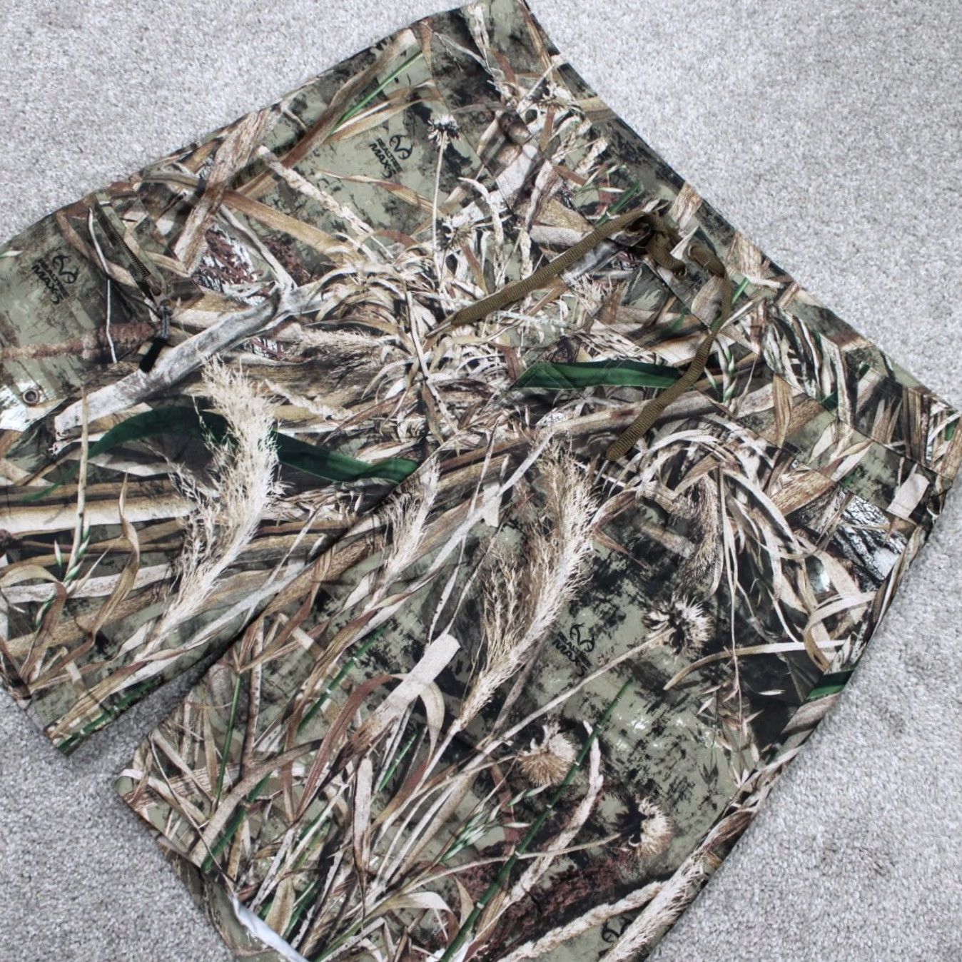 Vintage Cabela's Swim Shorts Mens 36 Green/Brown Camo Cargo Unlined Board Trunks Size US 36 / EU 52 - 3 Thumbnail
