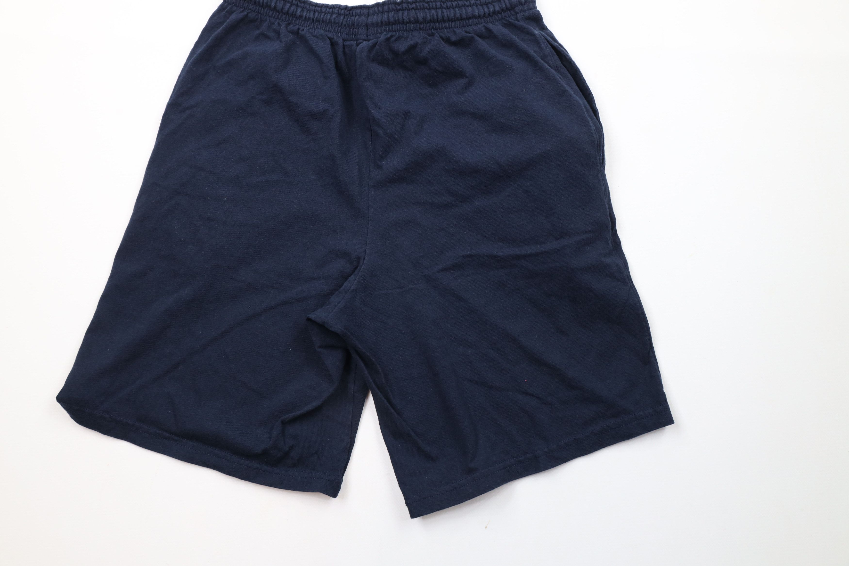 Champion × Vintage Vintage Champion Logo Above Knee Cotton Shorts Navy Blue Size US 30 / EU 46 - 10 Thumbnail