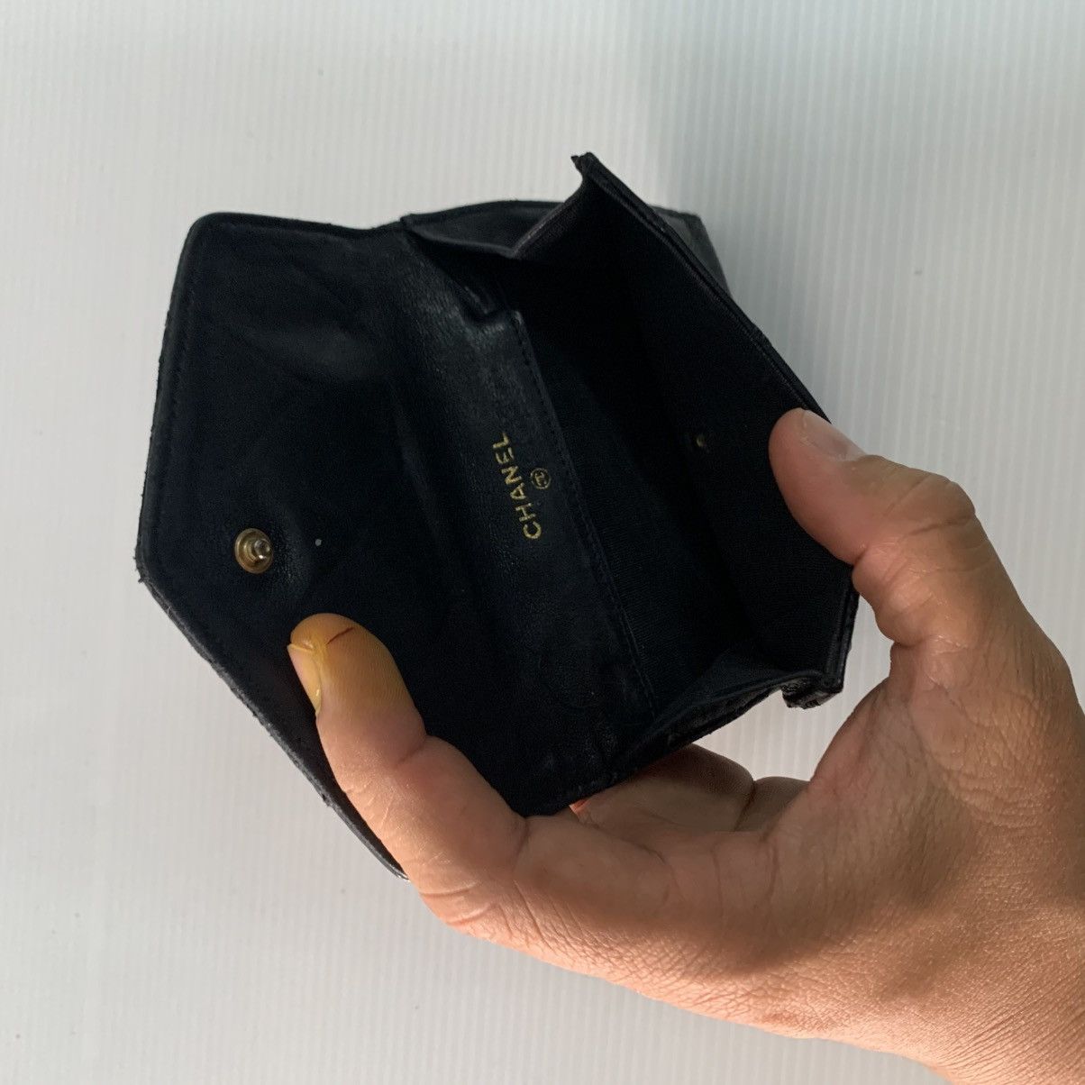 Chanel Chanel Vintage Black Short Wallet Size ONE SIZE - 15 Thumbnail