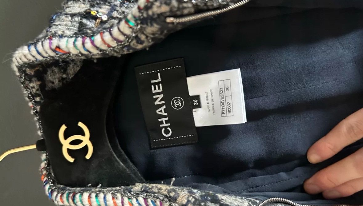 Chanel Chanel 21A Castle Series Coarse tweed Splicing Ribbon Coat Size US S / EU 44-46 / 1 - 3 Thumbnail