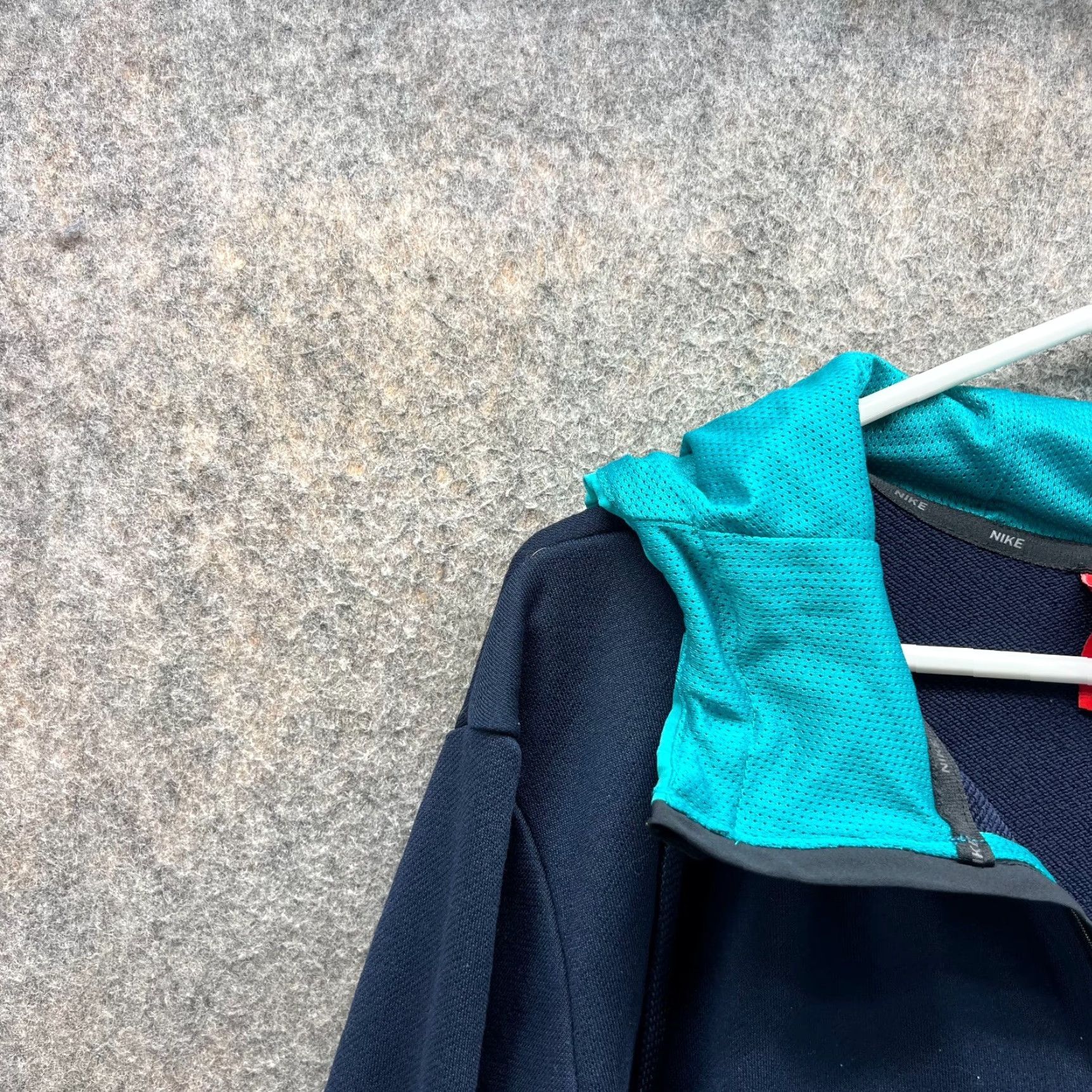 Nike Nike Sweater Men Small Tech Blue Half Zip Pullover Hooded Swoosh Vintage Pullover Hoodie Sweatshirt Baggy? Size US S / EU 44-46 / 1 - 7 Thumbnail