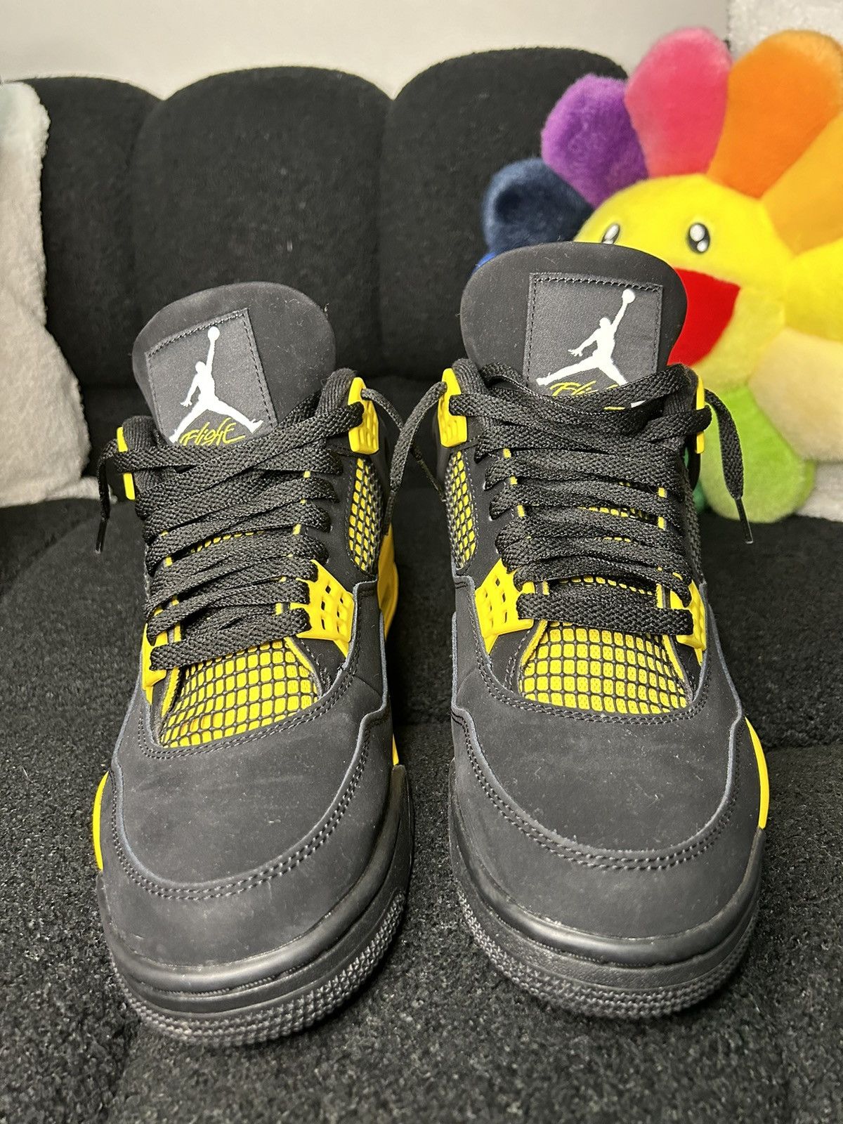 Jordan Brand × Nike Jordan 4 Thunder (Nike/Jordan) Size US 9 / EU 42 - 2 Thumbnail