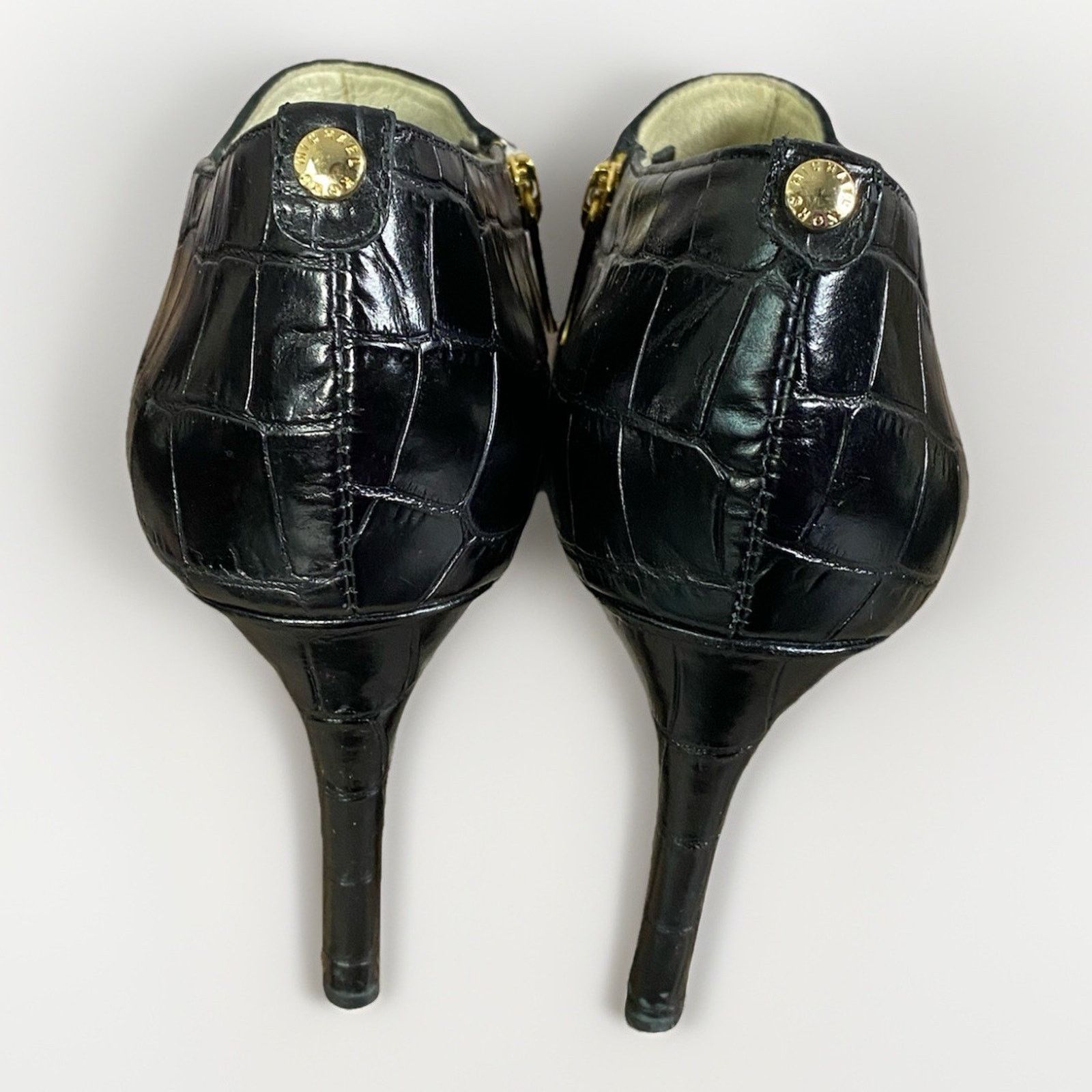 Michael Kors Michael Kors Women’s 8.5 Black Leather Suede BOOTIES Size US 8.5 / IT 38.5 - 5 Thumbnail