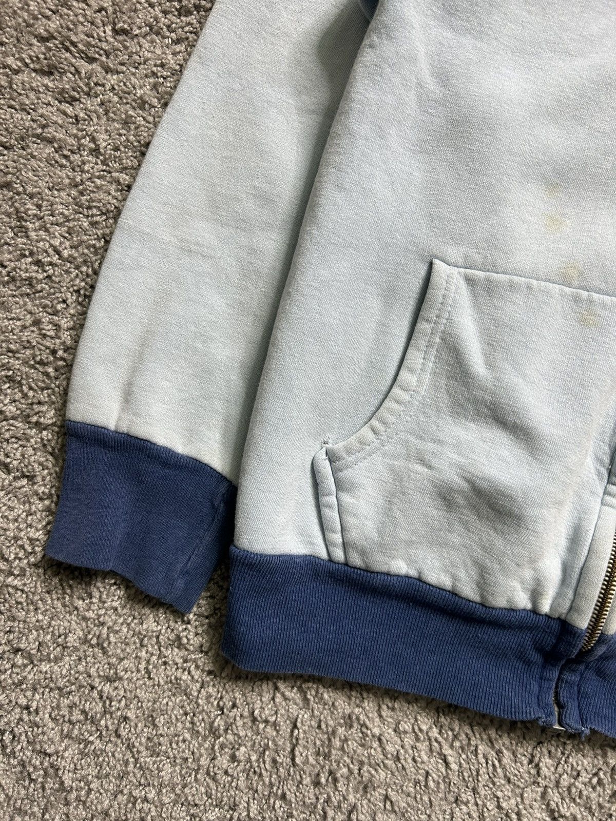 Vintage Vintage 50s/60s Two Tone Blank London Zip Up Sweat Hoodie Size US S / EU 44-46 / 1 - 4 Thumbnail