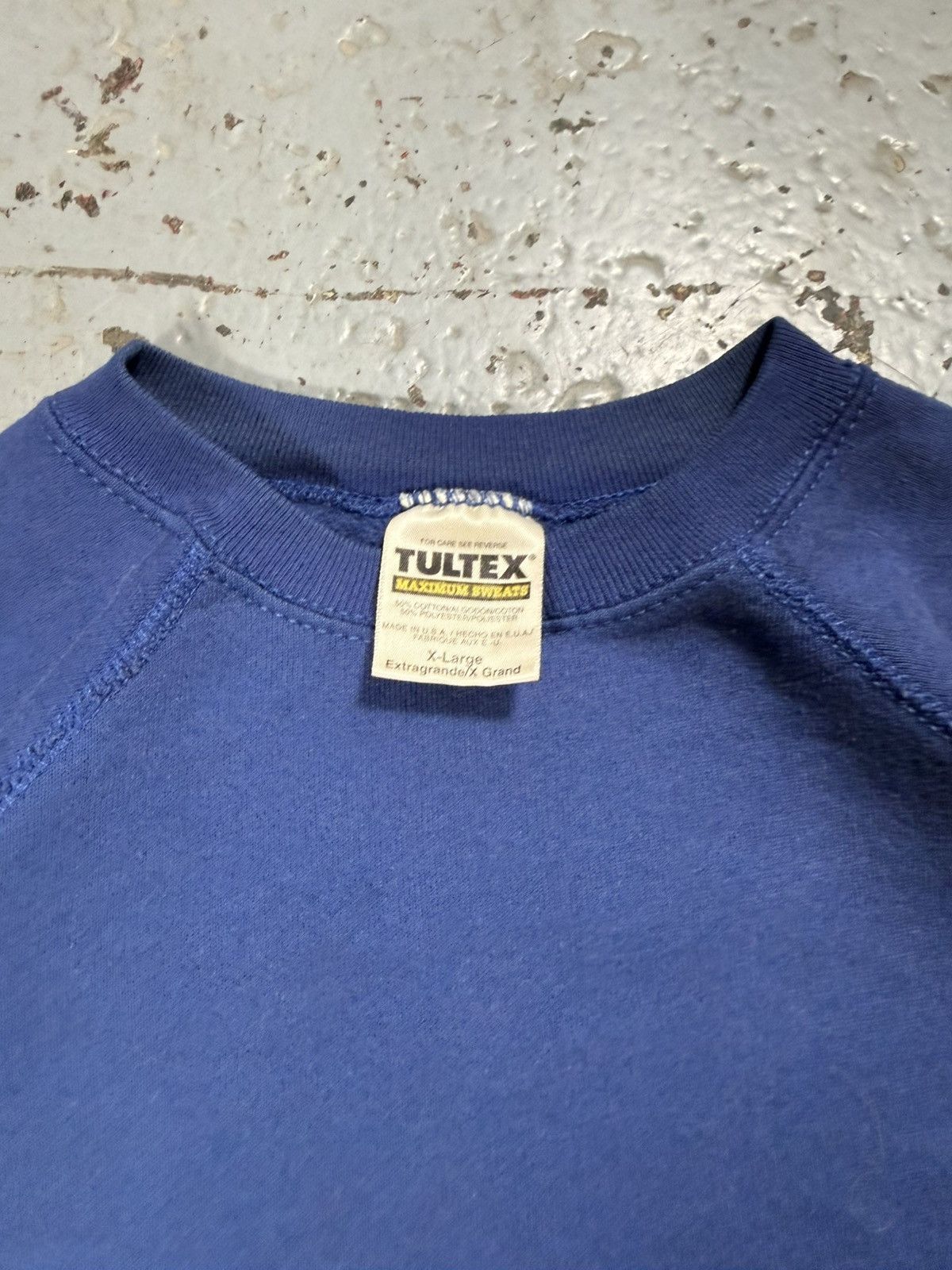 Tultex Vintage Tultex Blank Blue Crewneck Size US XL / EU 56 / 4 - 2 Thumbnail