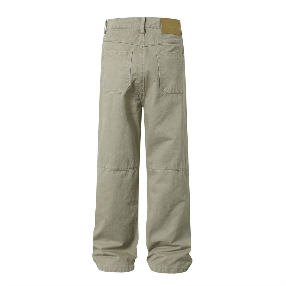 Japanese Brand × Jean American street split deconstruction stitching cargo jeans Size US 32 / EU 48 - 2 Thumbnail