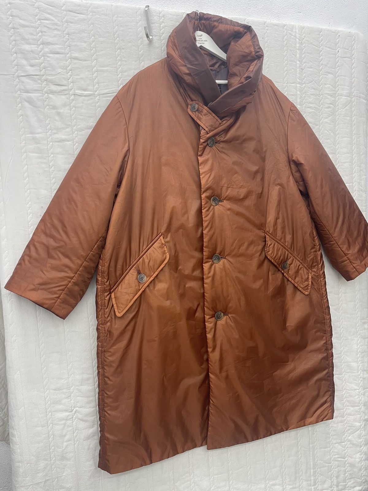 Issey Miyake RARE‼️🔥FW94 ISSEY MIYAKE BURNT ORANGE NYLON PUFFER COAT Size US M / EU 48-50 / 2 - 2 Thumbnail