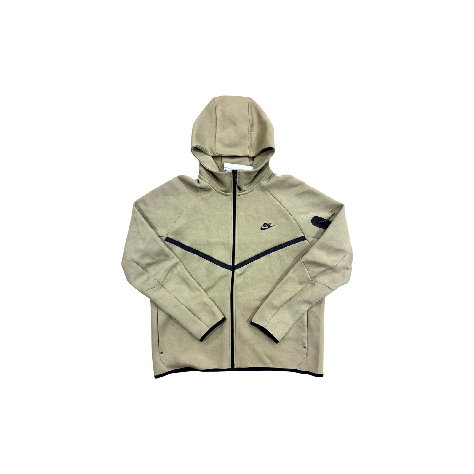 Nike Nike Tech Zip Up Light Olive Hoodie Size US XL / EU 56 / 4 - 1 Thumbnail