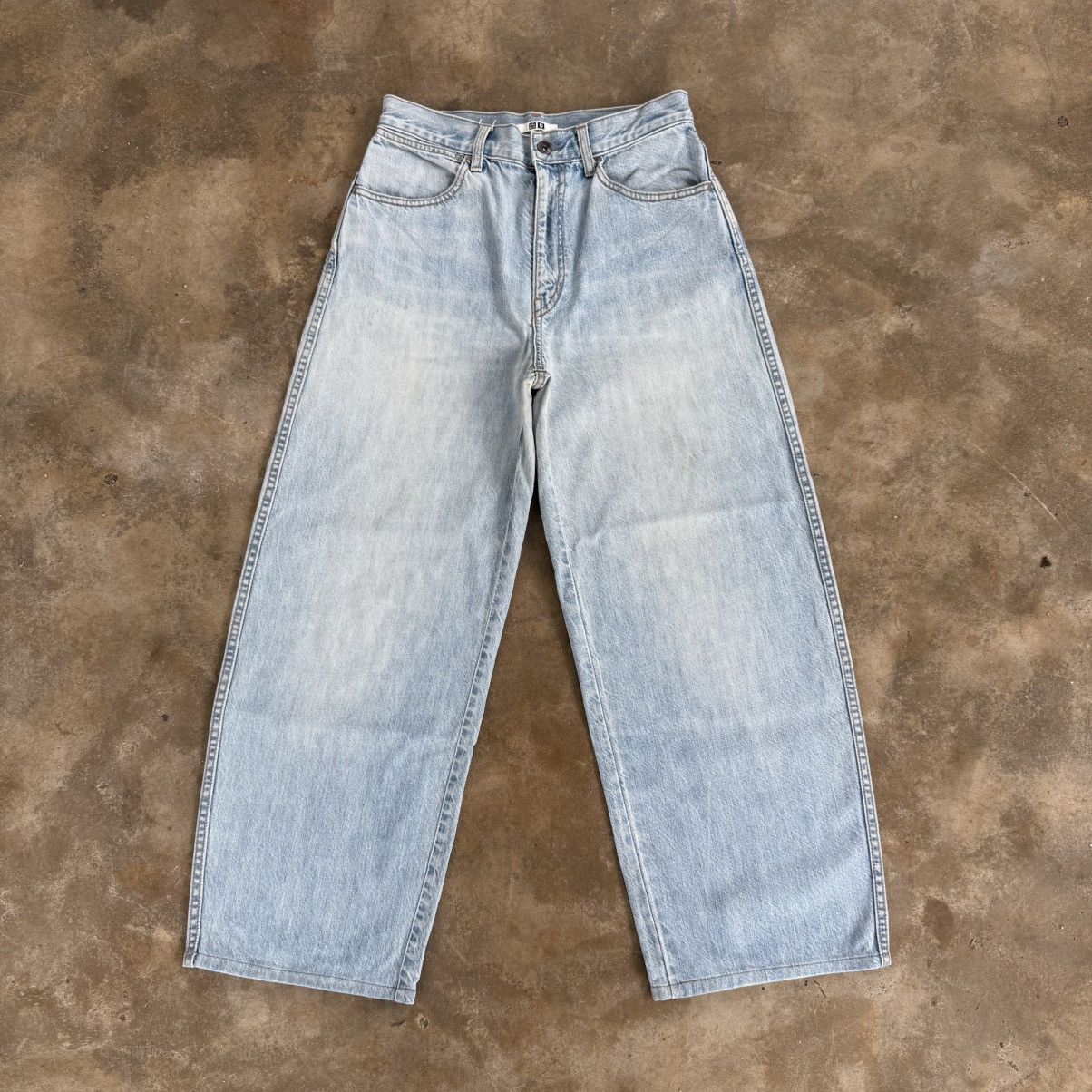 Japanese Brand VINTAGE JAPAN BAGGY STRAIGHT FADED JEAN DENIM PANTS Size US 29 - 1 Thumbnail