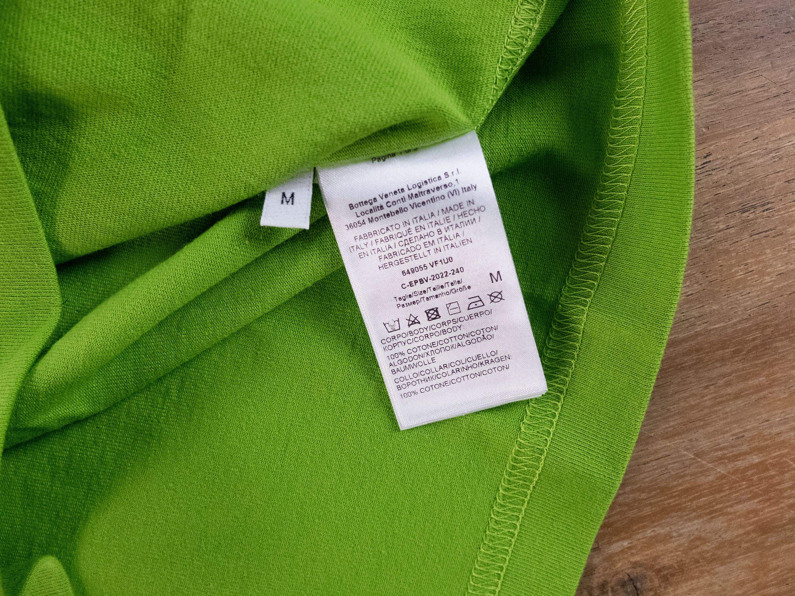 Bottega Veneta BOTTEGA VENETA Sunrise solid green cotton t-shirt Medium q Size US M / EU 48-50 / 2 - 4 Thumbnail