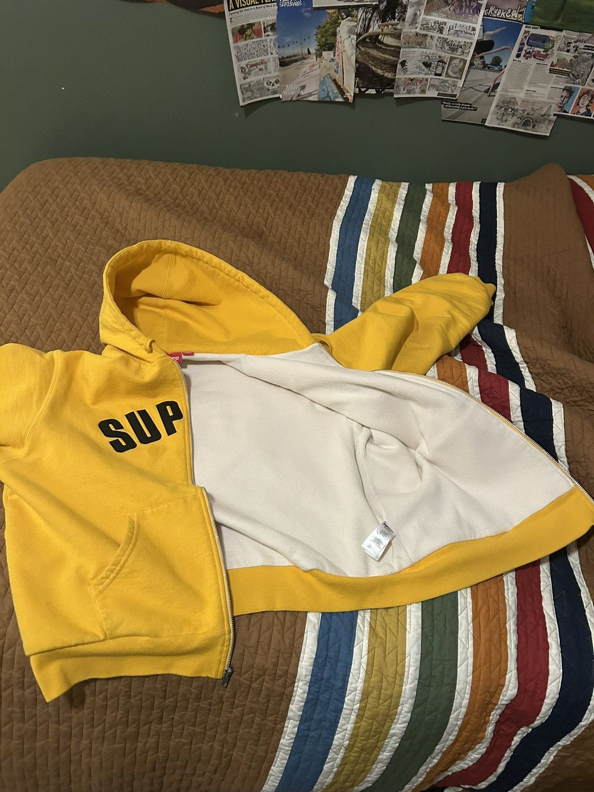 Supreme Supreme arc gold zip up hoodie Size US M / EU 48-50 / 2 - 7 Thumbnail