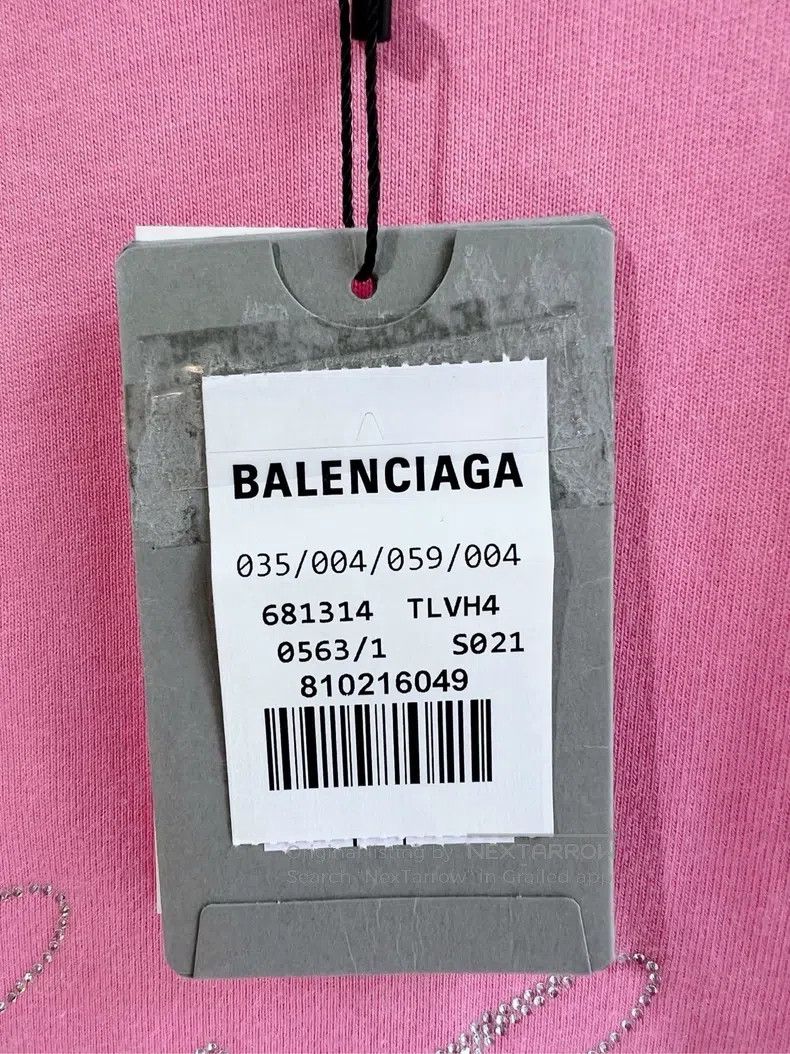 Balenciaga Balenciaga Light pink printed short sleeve, size L Size US S / EU 44-46 / 1 - 4 Thumbnail