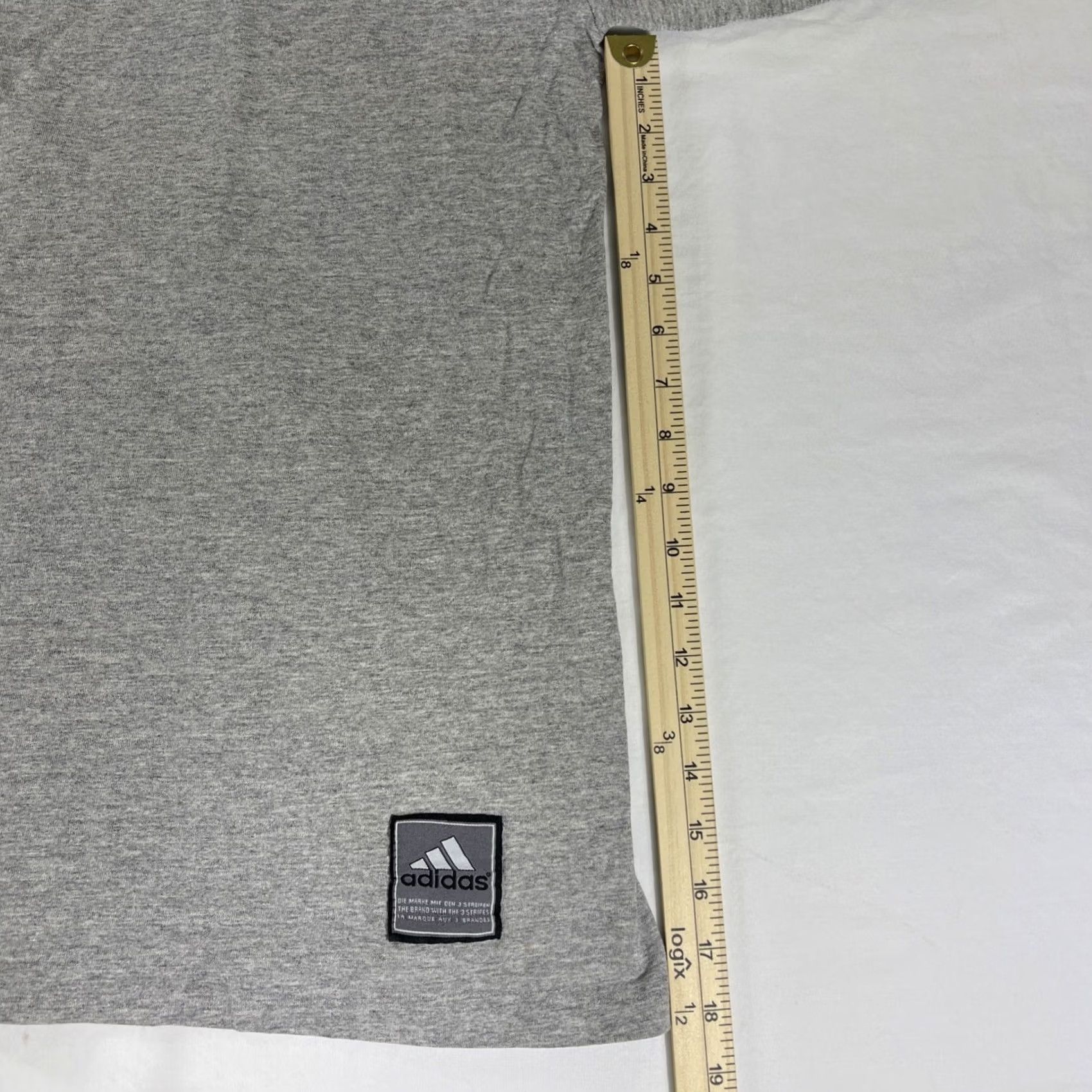 Adidas VINTAGE adidas M Ringer T-Shirt Gray Black Logo MADE IN USA 90s Size US M / EU 48-50 / 2 - 5 Thumbnail