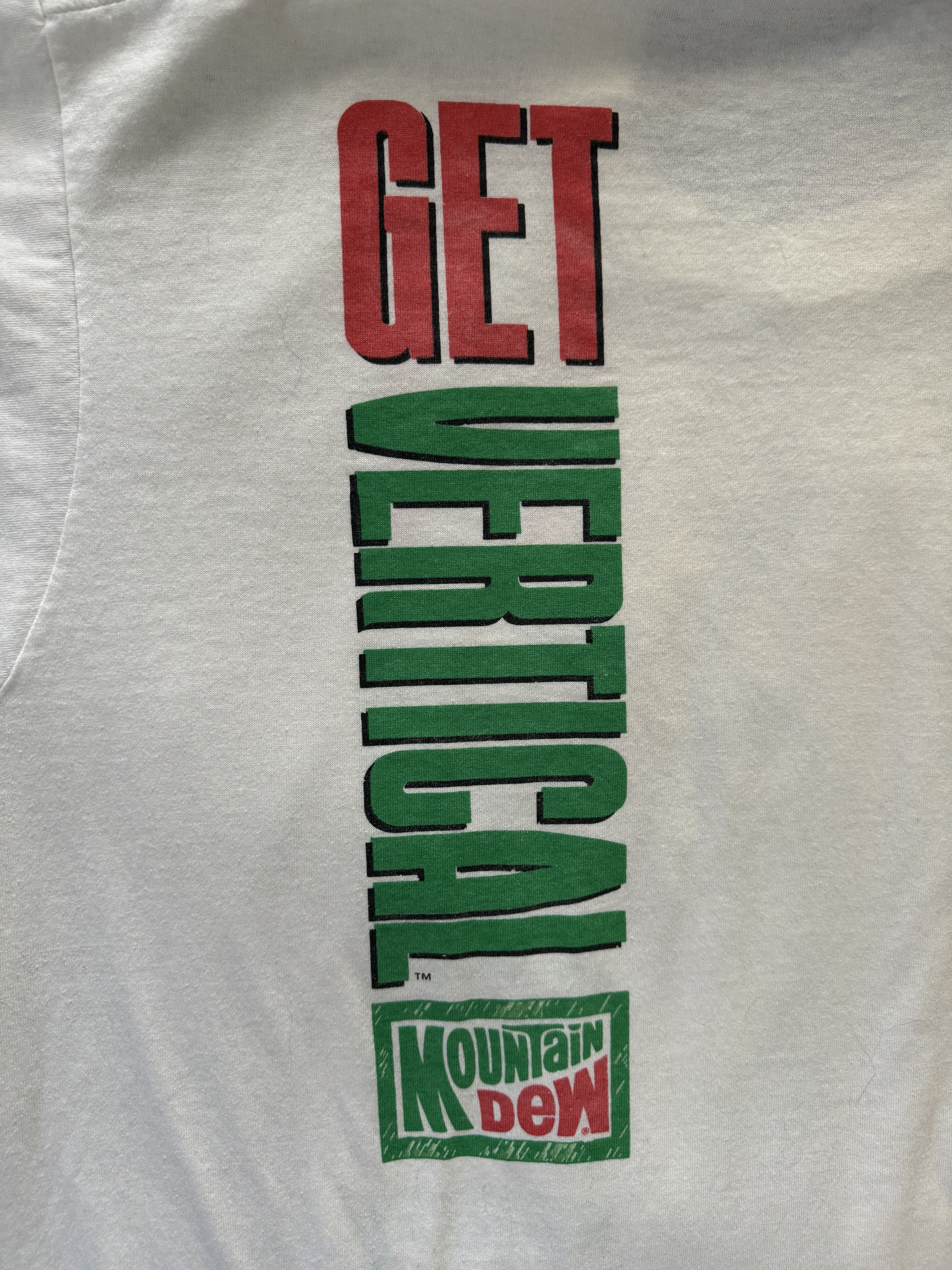 Mountain Dew Vintage 80s Mountain Dew "Get Vertical" T-shirt Screen Stars Size US XL / EU 56 / 4 - 7 Thumbnail