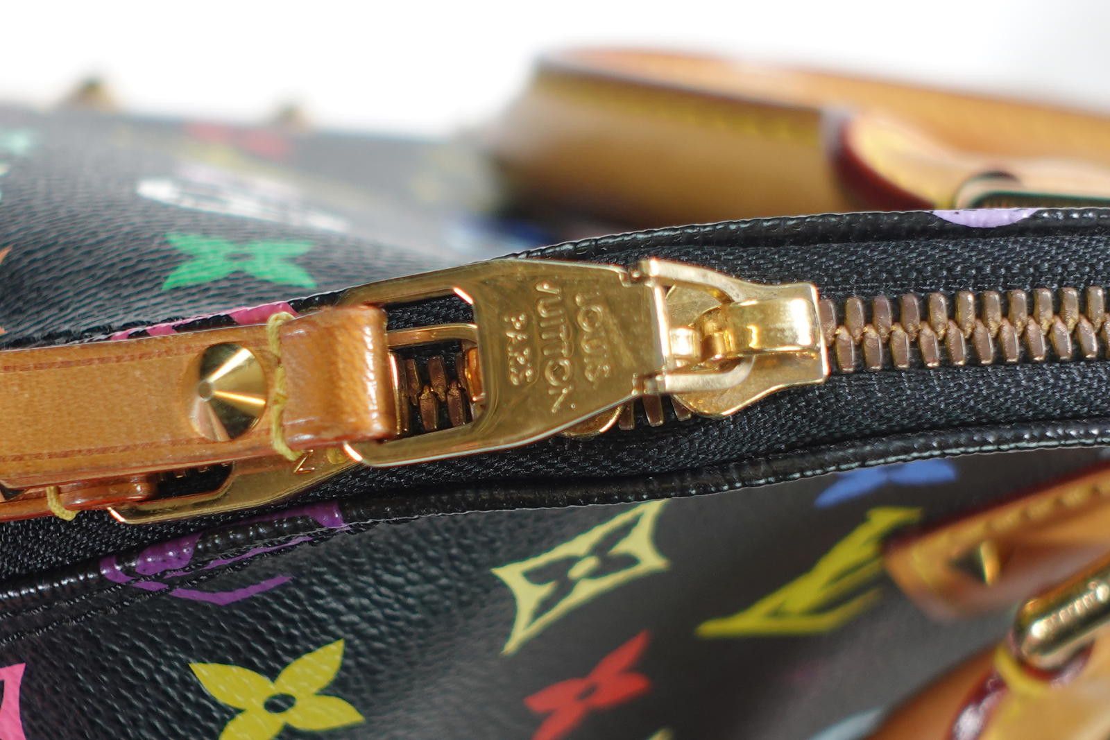 Louis Vuitton Louis Vuitton x Takashi Murakami Alma PM Handbag in Black Size ONE SIZE - 12 Thumbnail