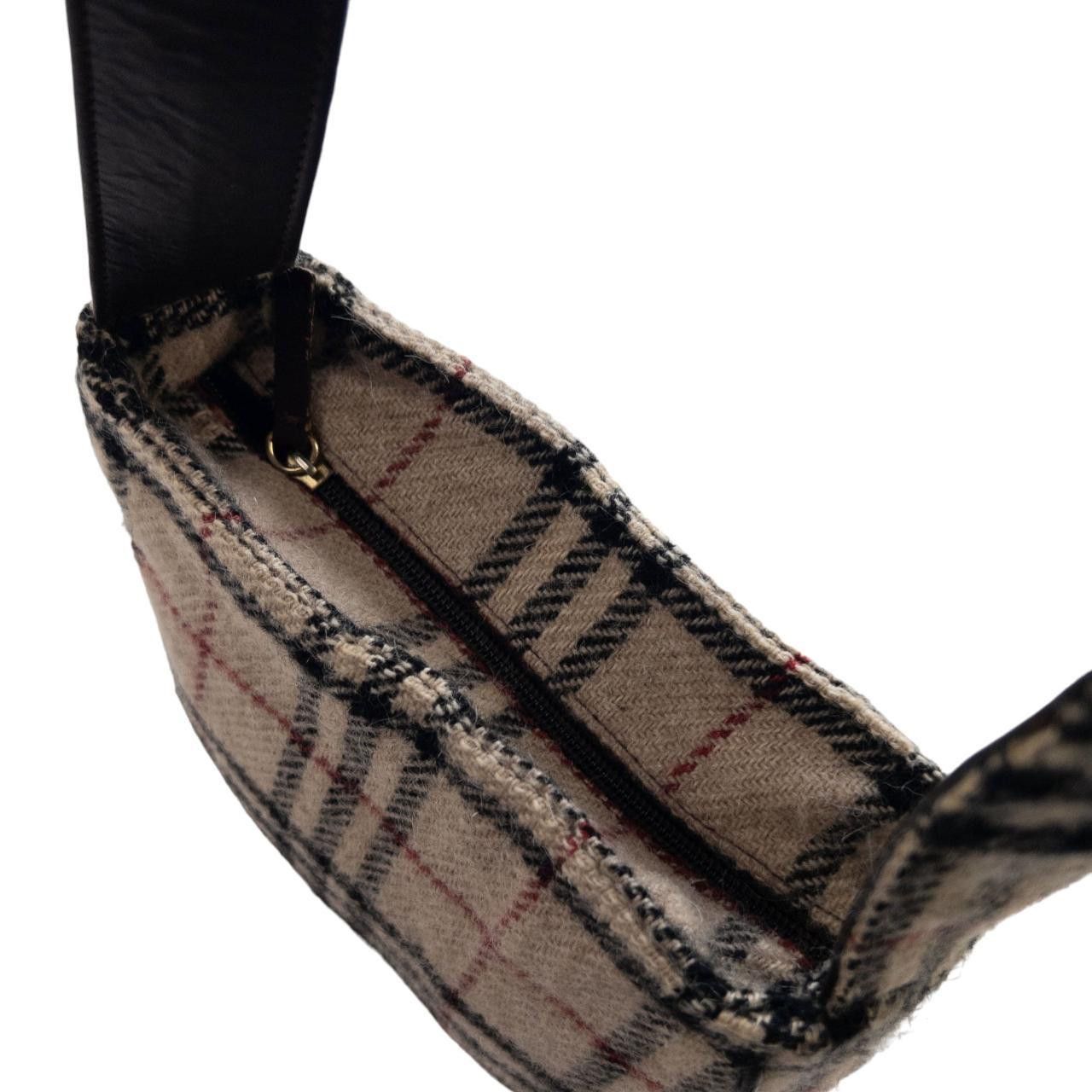 Burberry Vintage Burberry Nova Check Wool Shoulder Bag Size ONE SIZE - 7 Thumbnail