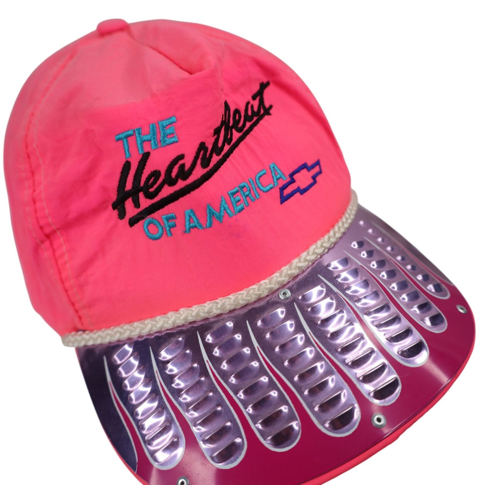Chevrolet × Vintage VTG Custom Chevy "The Heartbeat of American" Snapback Cap Size ONE SIZE - 3 Thumbnail