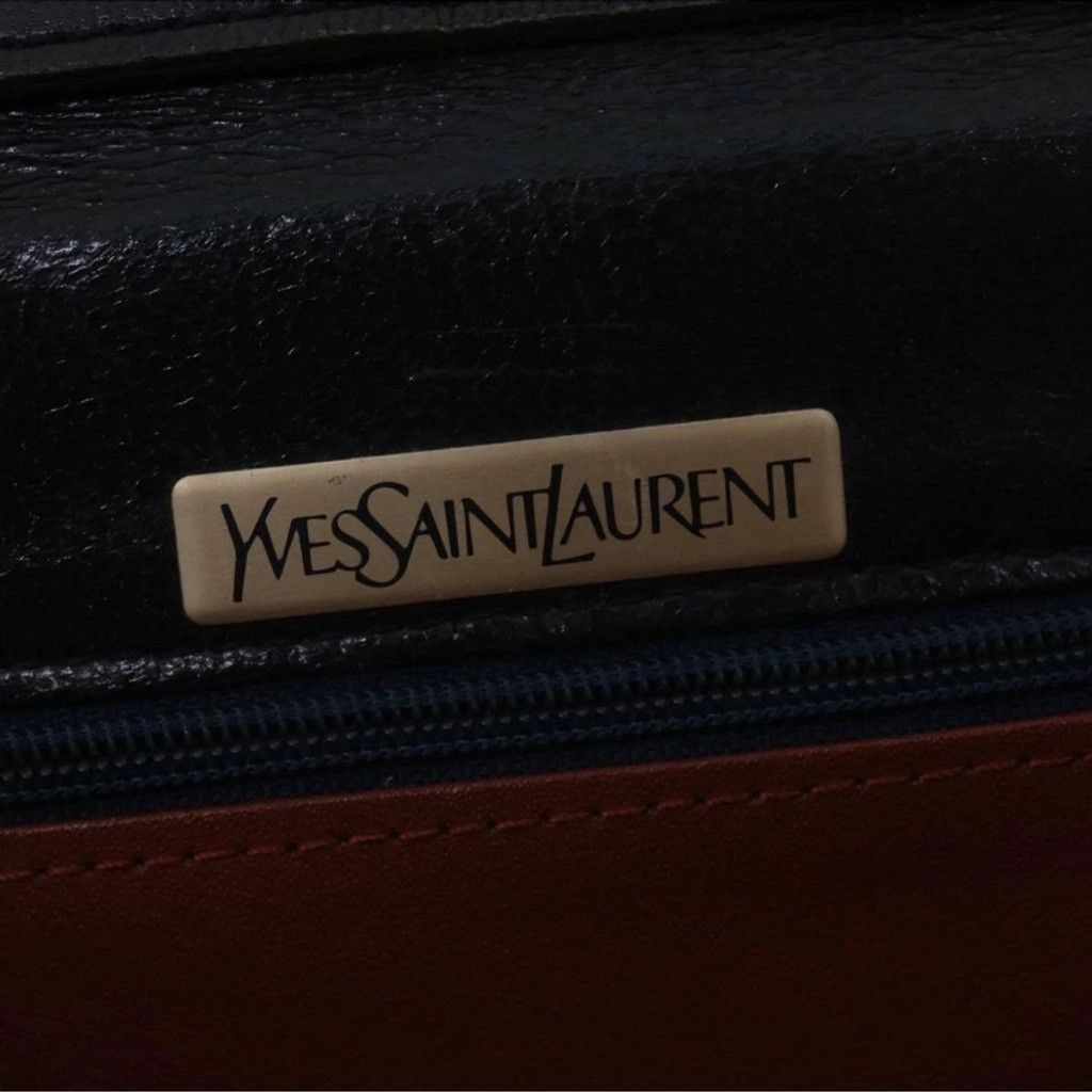 Yves Saint Laurent Yves Saint Laurent Dark Navy Leather Shoulder Bag Size ONE SIZE - 8 Thumbnail