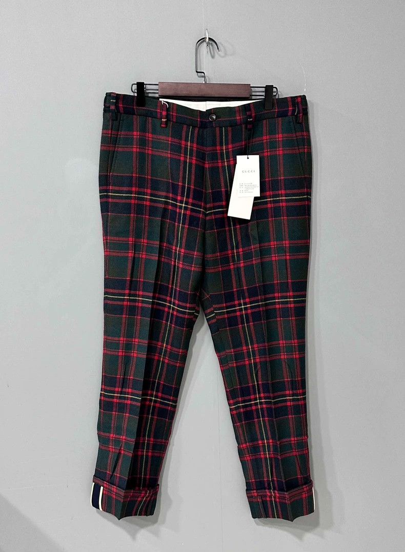 Gucci Gucci Pure wool plaid trousers 2502-Nextarrow Size US 34 / EU 50 - 1 Thumbnail