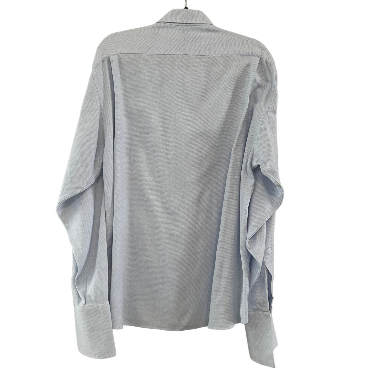 Burberry Burberry Blue White Houndstooth Cotton Button Down Shirt XL Size US XL / EU 56 / 4 - 2 Thumbnail