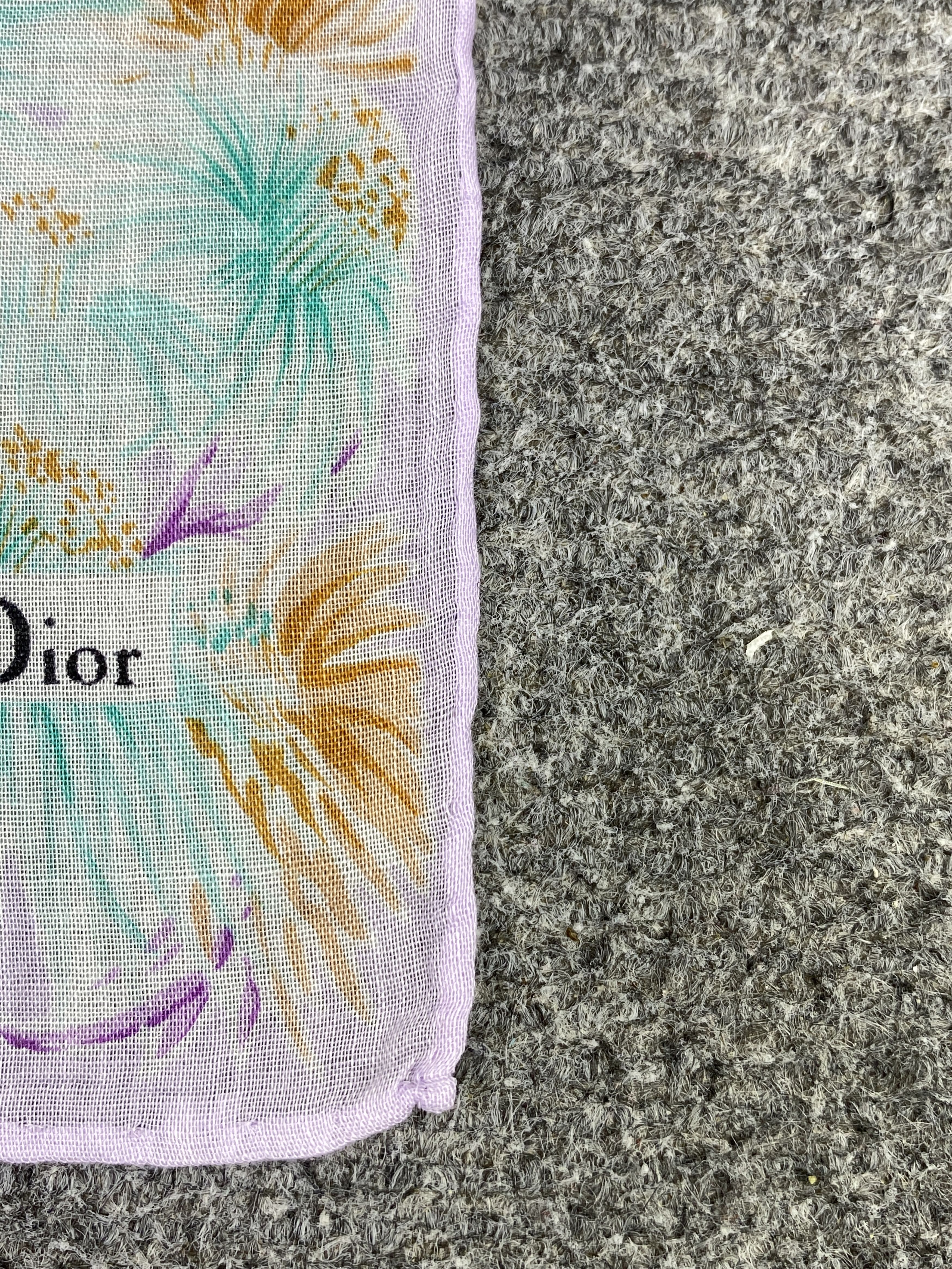 Christian Dior Monsieur Vintage Christian Dior Handkerchief / Neckerchief KT0235 Size ONE SIZE - 6 Thumbnail