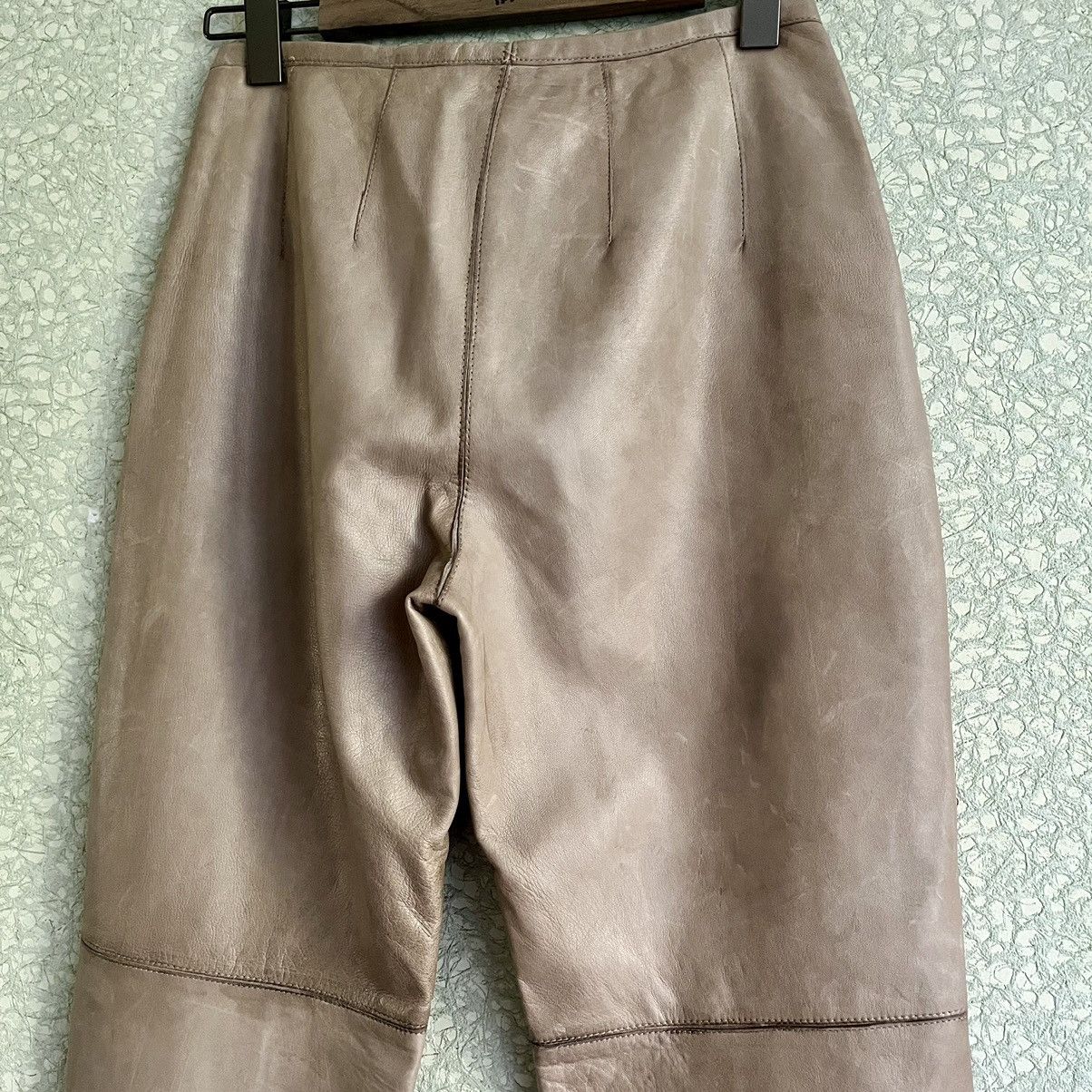 Burberry × Burberry Prorsum Roberto Menichetti AW00 Leather Trousers Size 27" / US 4 / IT 40 - 7 Thumbnail