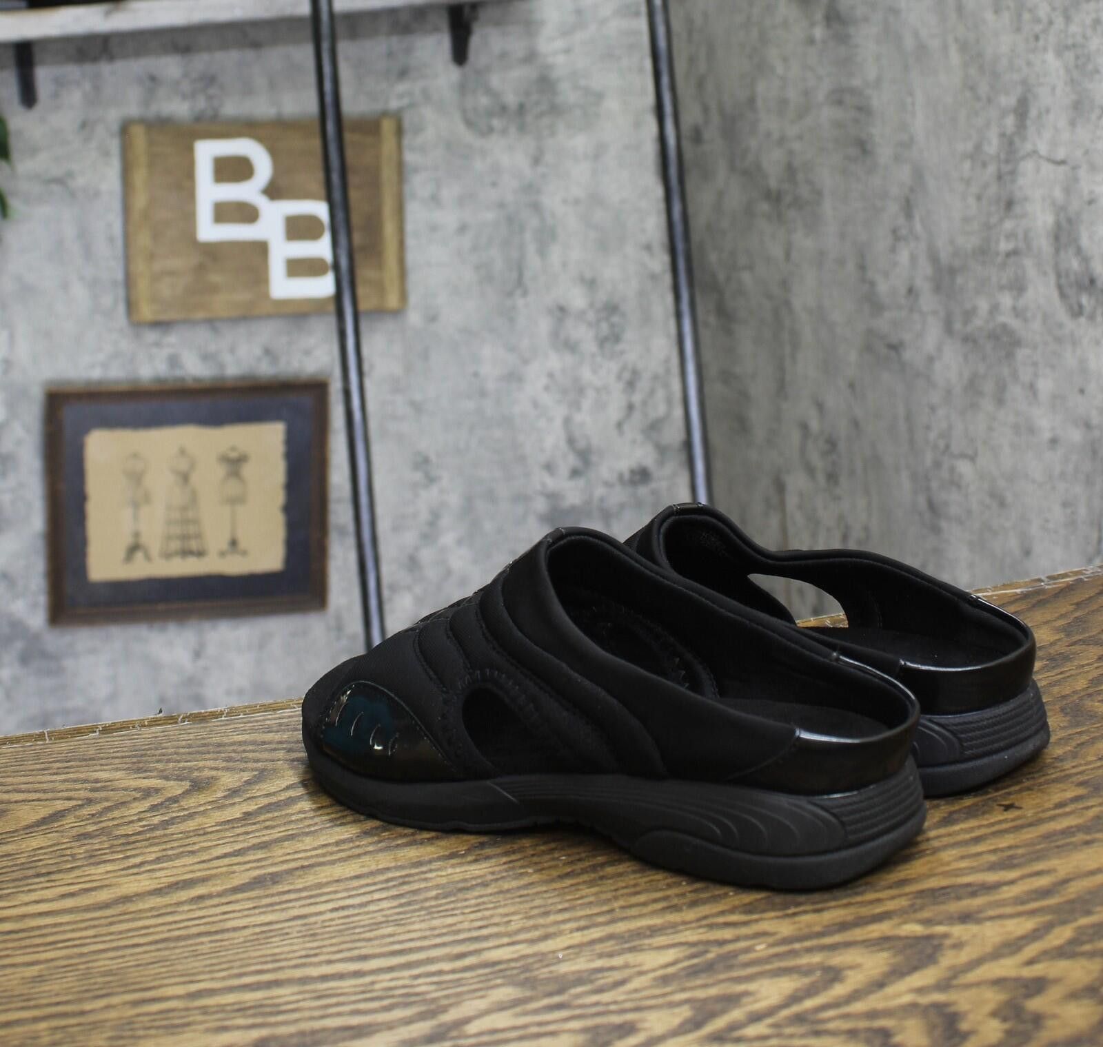 Other Nwt Easy Spirit Toe Flat Sandals Black Patent Multi 7.5ww Size US 7.5 / IT 37.5 - 2 Thumbnail
