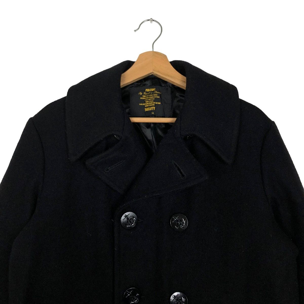 Vintage 🔥90’s DOUBLE BREAST PEA JACKET FIDELITY USA Size US XL / EU 56 / 4 - 3 Thumbnail