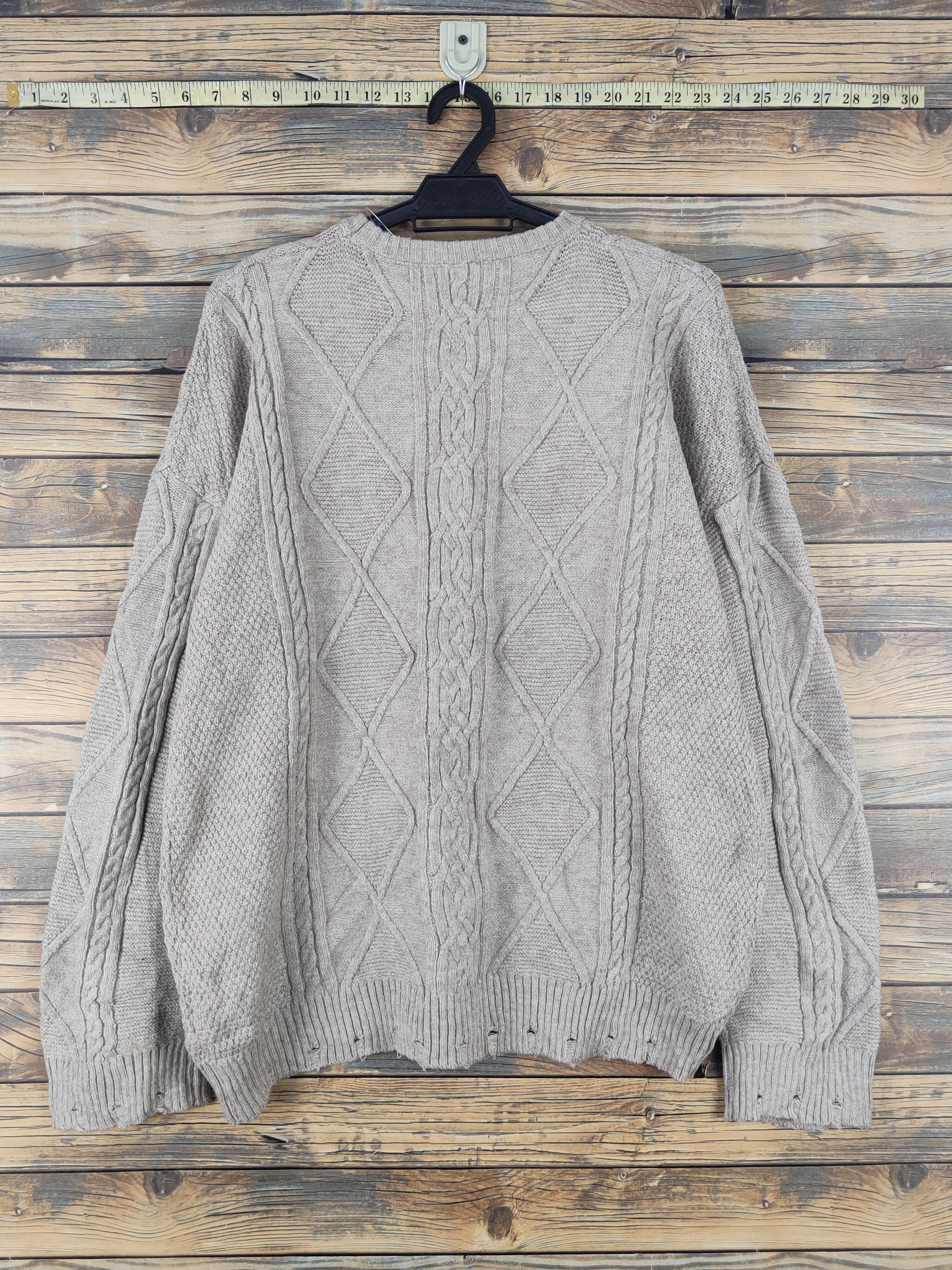 Aran Isles Knitwear Pivot Door Beige Knitwear Sweatshirts #W1817 Size US L / EU 52-54 / 3 - 7 Thumbnail