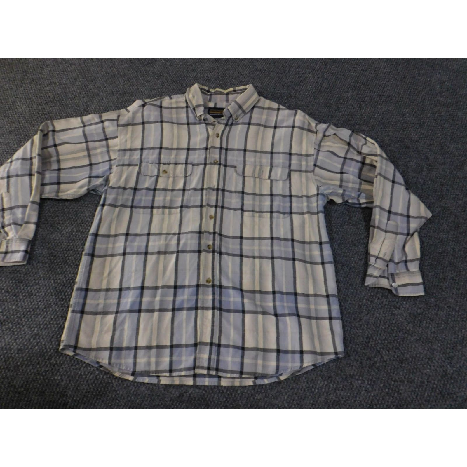 Vintage Panhandle Slim Button-Up Shirt Mens L Blue Plaid Western Snap Front Size US L / EU 52-54 / 3 - 3 Thumbnail