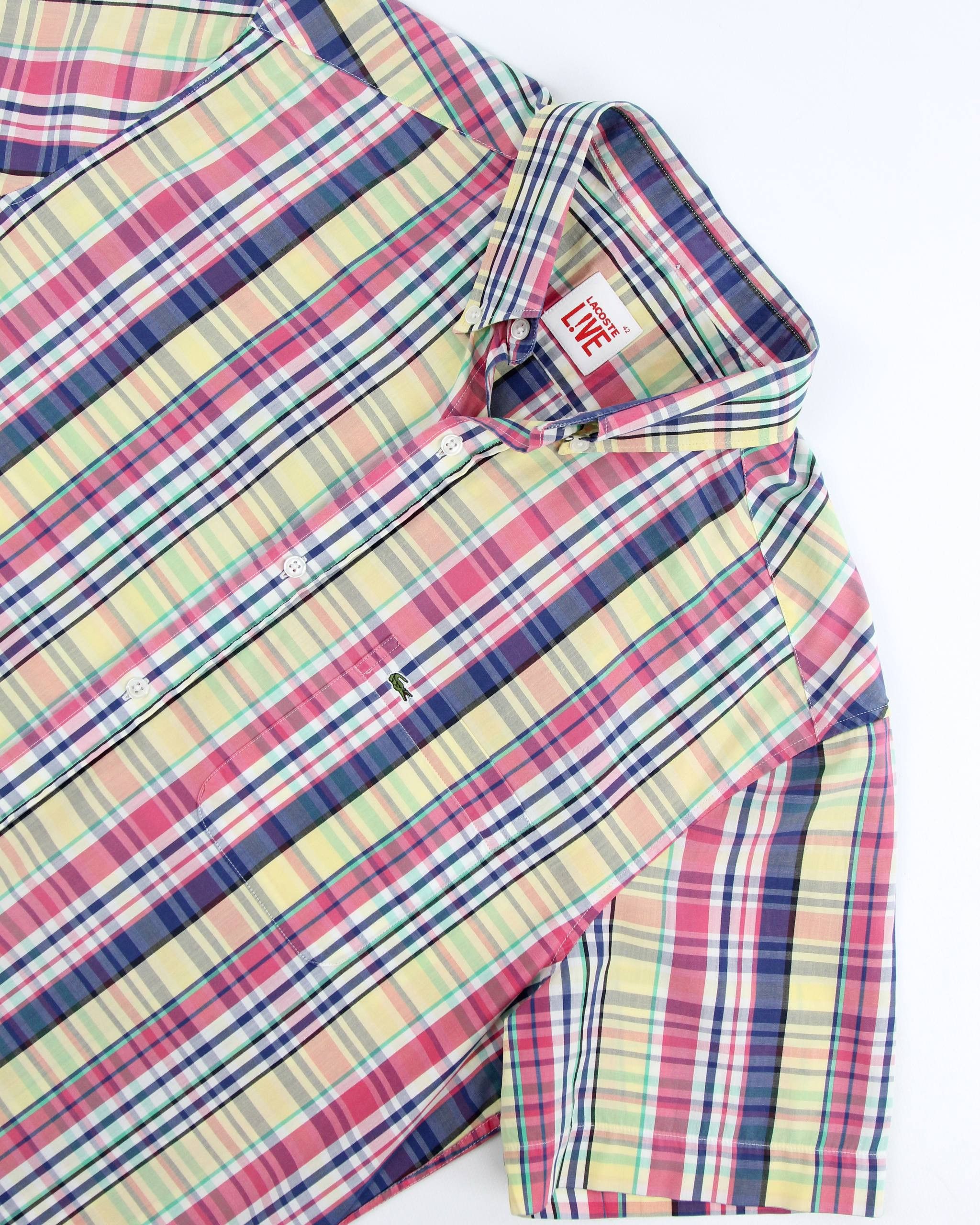 Lacoste LACOSTE L!VE Checkered shirt with logo Size US L / EU 52-54 / 3 - 6 Thumbnail