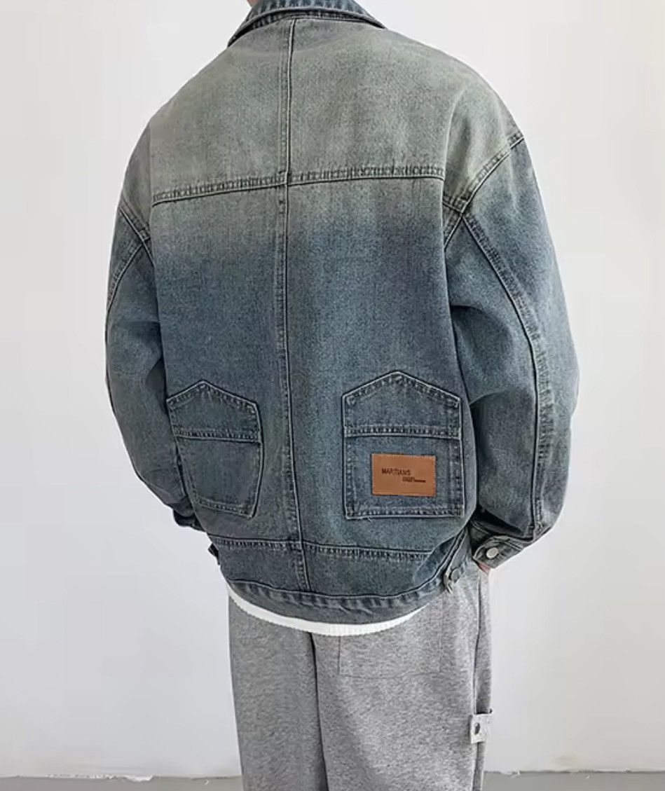 Japanese Brand Wash Blue Denim Jacket - Classic Button-Up Distressed Size US M / EU 48-50 / 2 - 3 Thumbnail