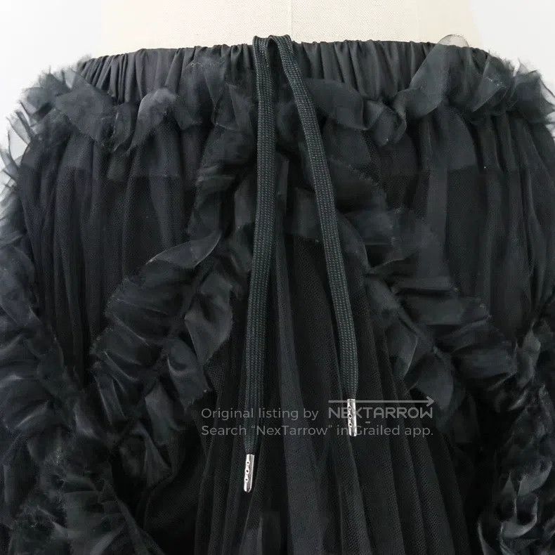 Comme des Garcons Comme Des Garcons size XS Black Retro Lace Skirt Size 23" - 6 Thumbnail
