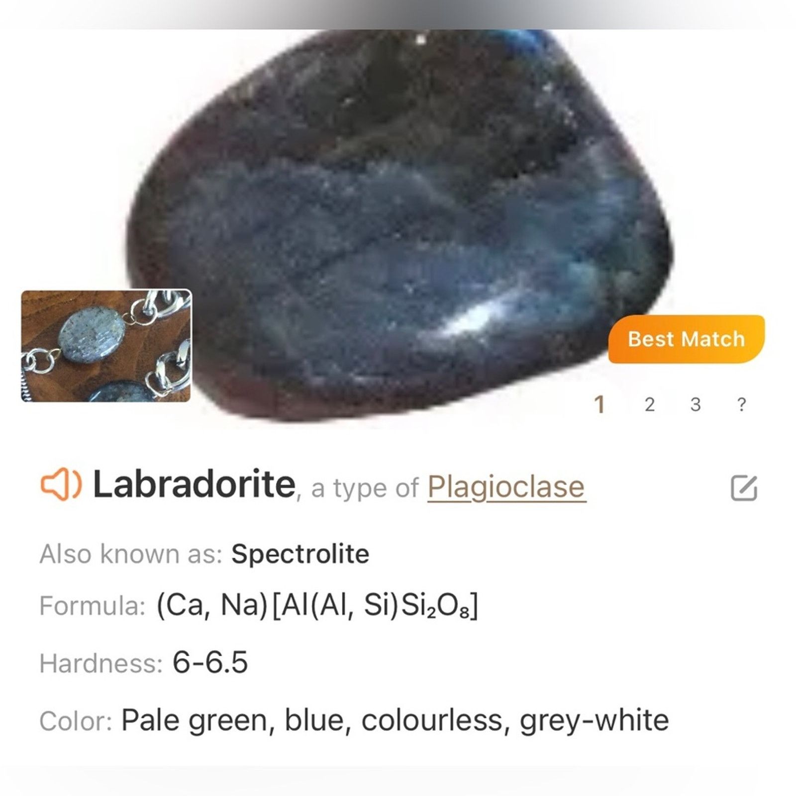 Handmade Handcrafted repurpose genuine labradorite cuban necklace Size ONE SIZE - 12 Thumbnail