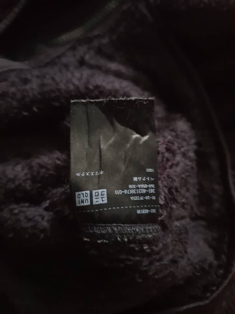 Japanese Brand Uniqlo black colour Japanese brand fleece Sweater Size US L / EU 52-54 / 3 - 3 Thumbnail
