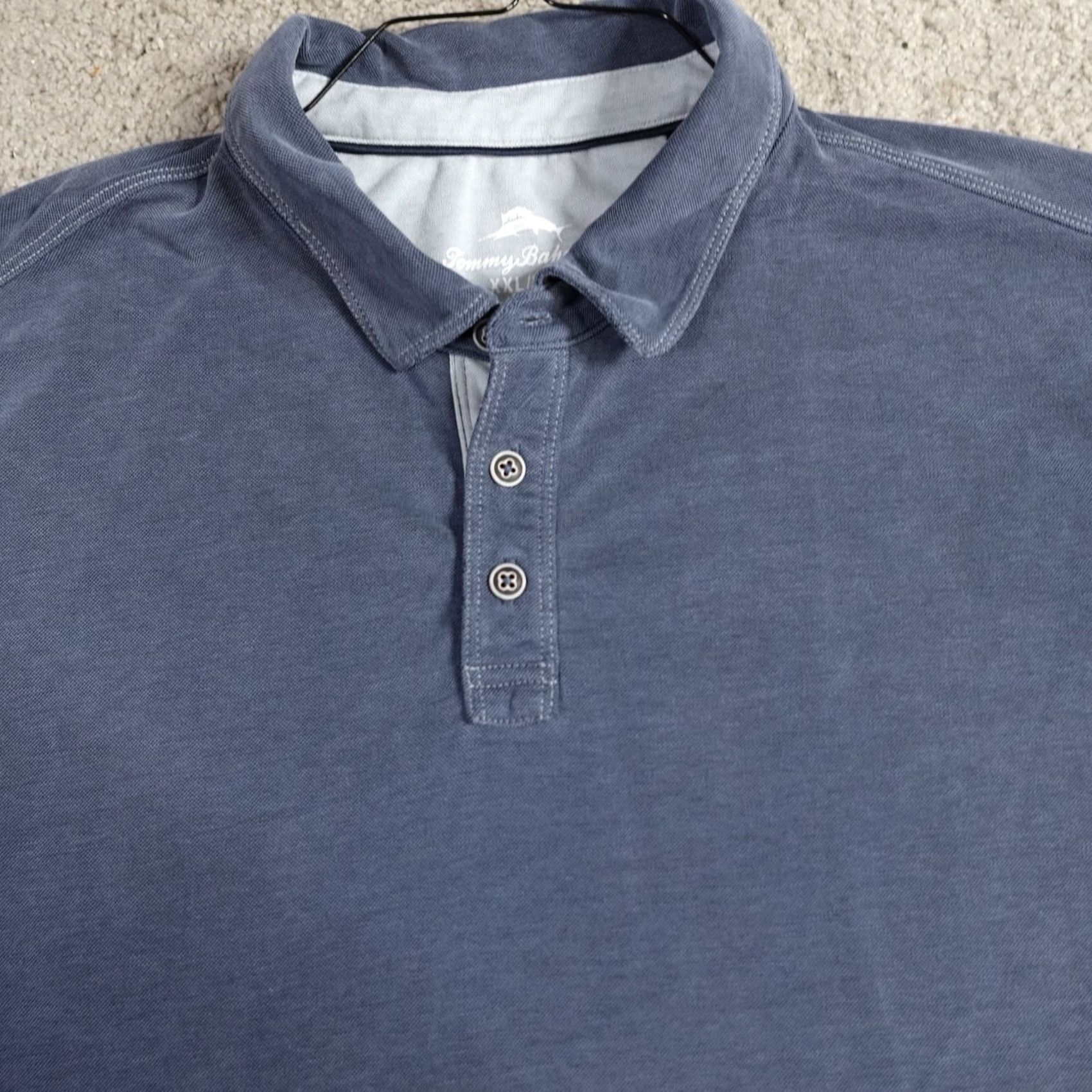 Tommy Bahama Tommy Bahama Polo Shirt 2XL Blue Solid Lyocell Polyester Polo Shirt Mens 2XL Blue Solid Size US XXL / EU 58 / 5 - 2 Thumbnail