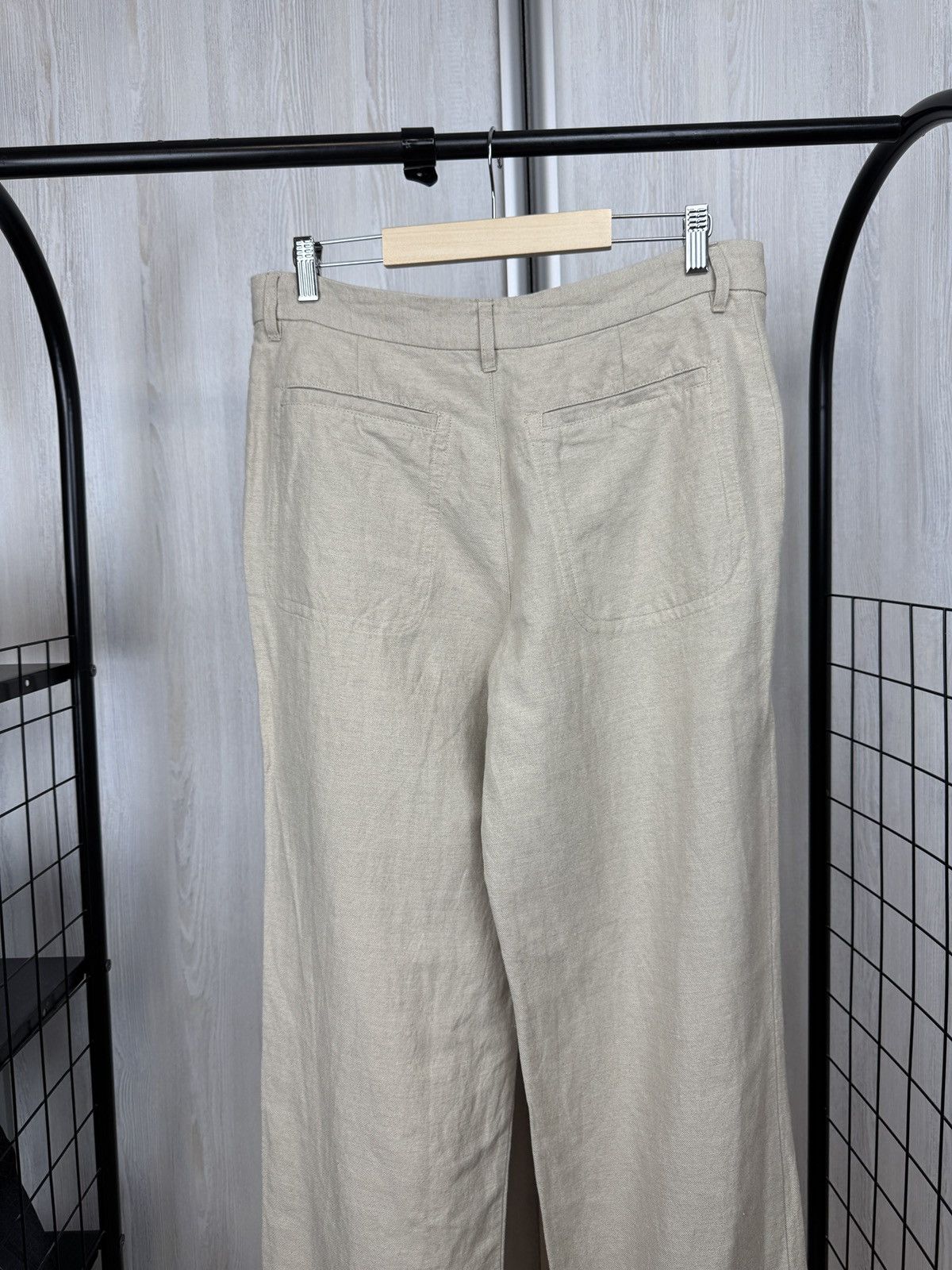 A.P.C. A.P.C linen cotton blend women’s casual beige pants size 42 Size 30" / US 8 / IT 44 - 8 Thumbnail
