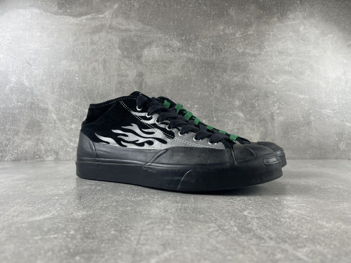 A$AP Nast × Converse Converse Jack Purcell A$AP Nast Reflective Black Silver Size US 10.5 / EU 43-44 - 2 Thumbnail
