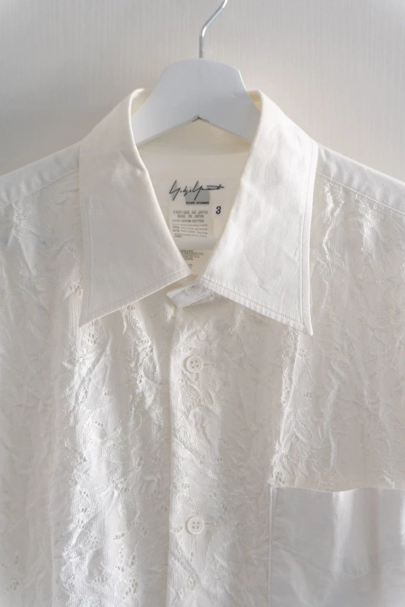 Yohji Yamamoto Yohji Yamamoto 06 SS stamen cutout shirt 2501-Nextarrow Size US L / EU 52-54 / 3 - 4 Thumbnail