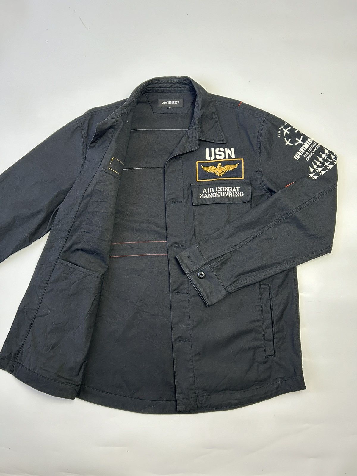 Avirex AVIREX TOP GUN BUTTON UP PATCHES SHIRT Size US XL / EU 56 / 4 - 3 Thumbnail