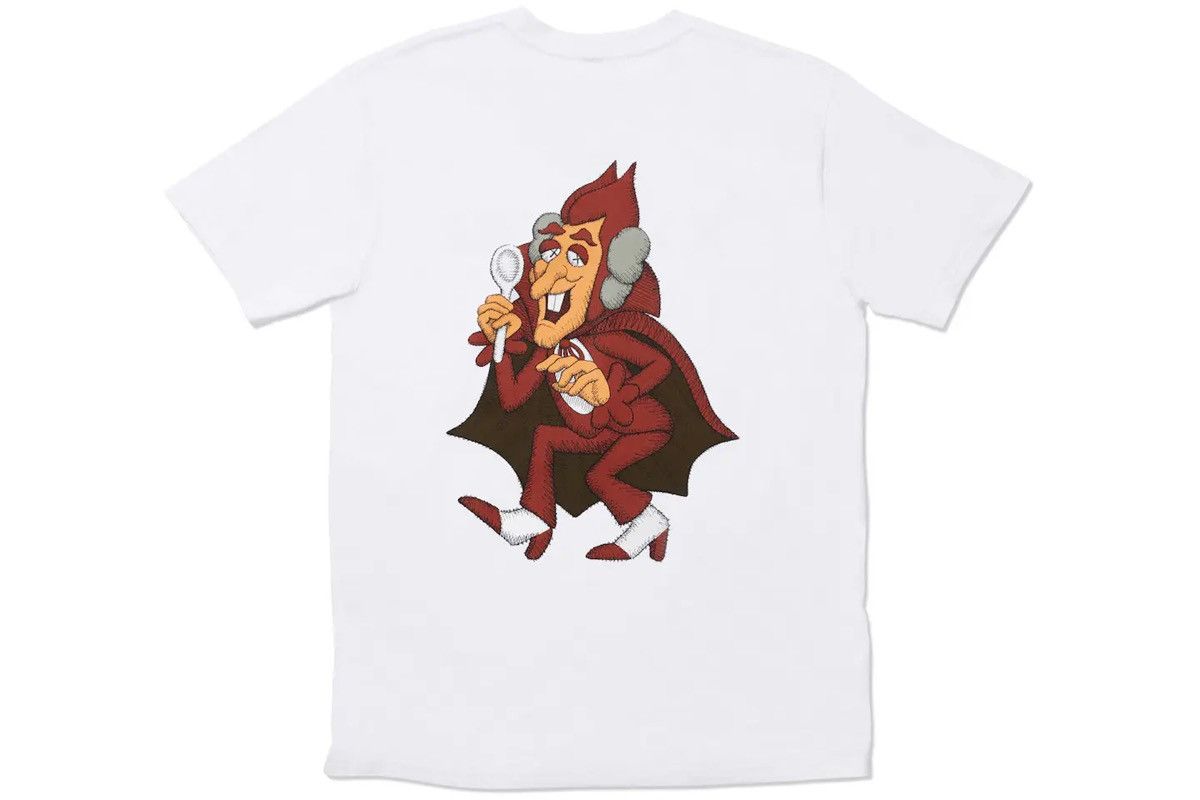 Image of Kaws Count Chocula Cereal Tee in White, Men's (Size XL)